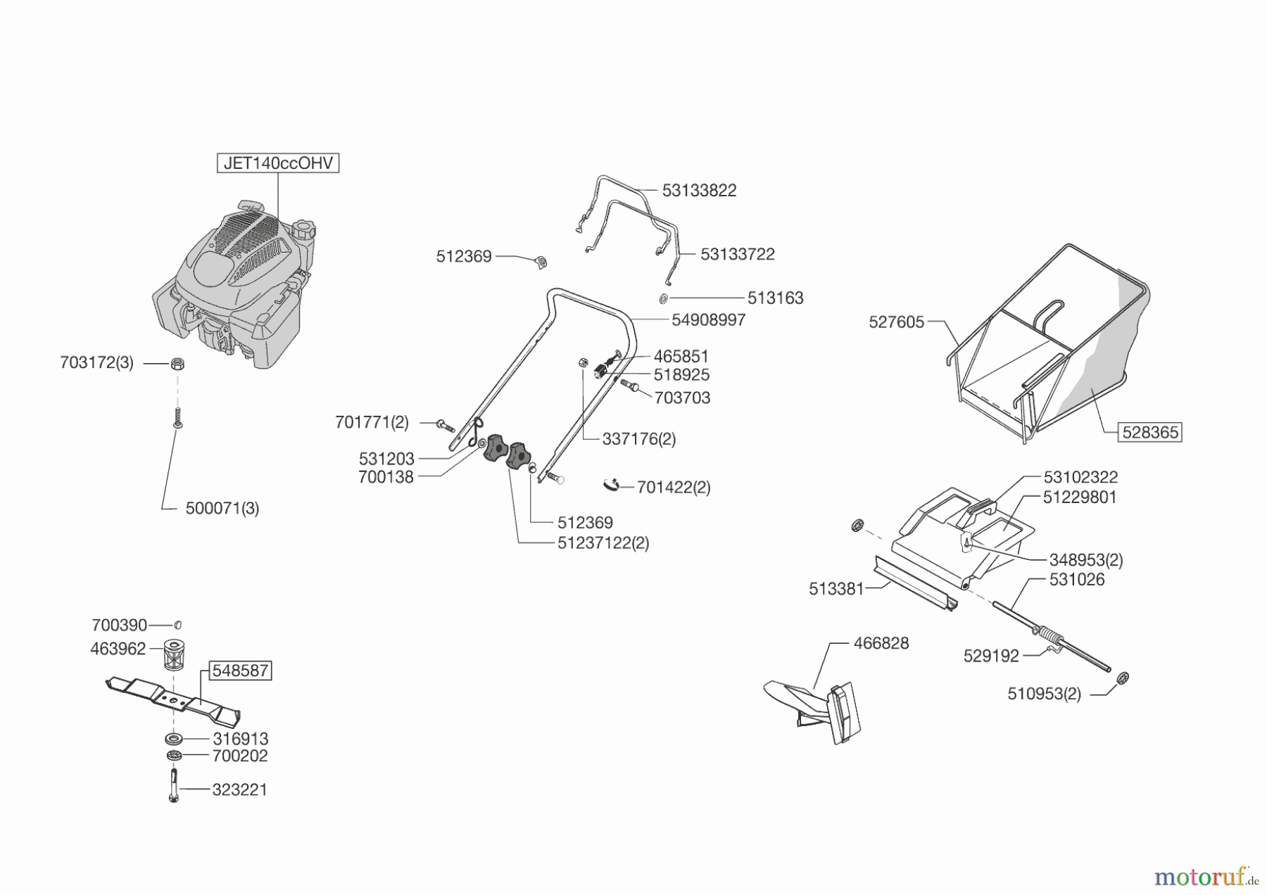  AL-KO Gartentechnik Benzinrasenmäher VALGARDEN CROSS 482 SPEED  02/2013 - 12/2013 Seite 1