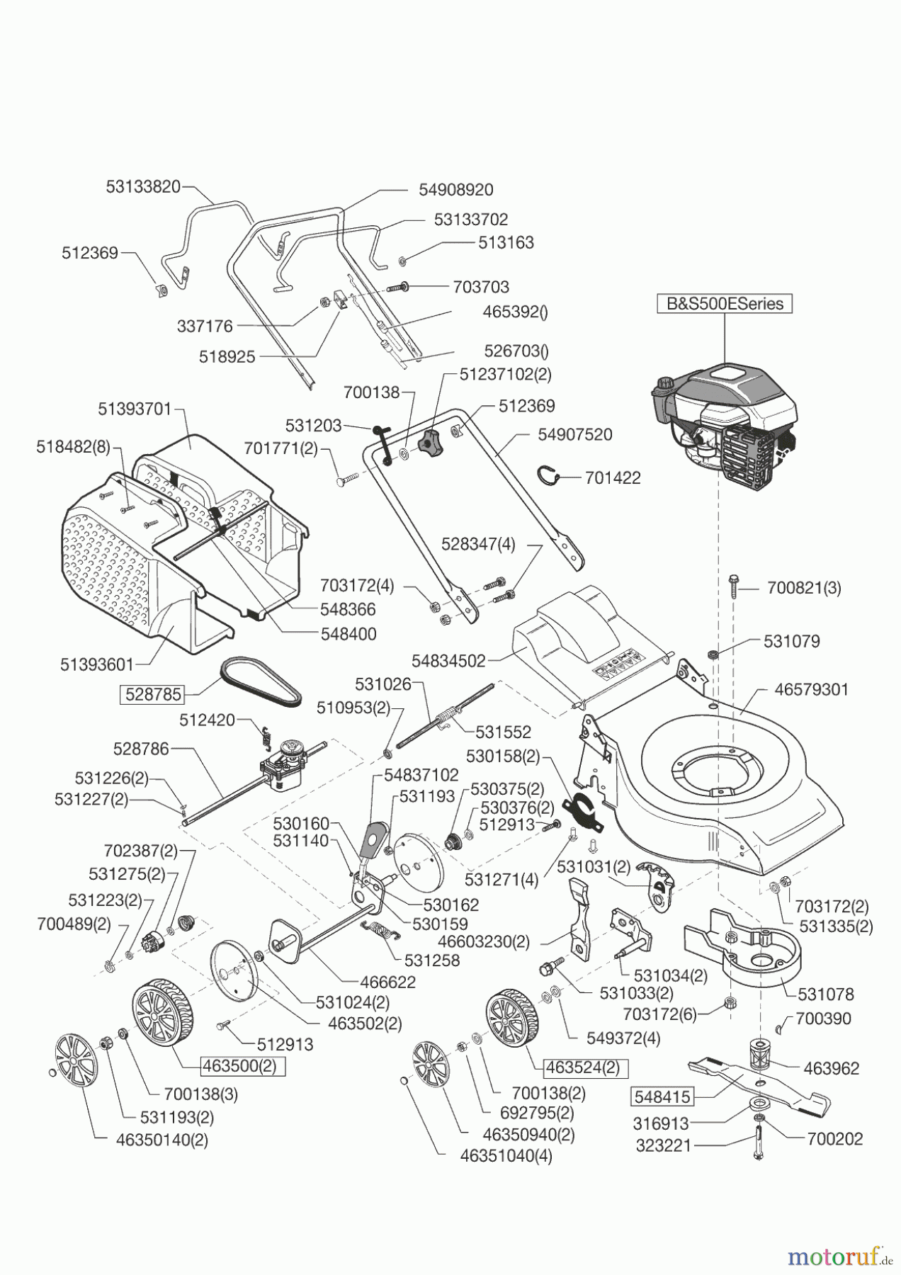  AL-KO Gartentechnik Benzinrasenmäher 5.1 BR  02/2013 Seite 1