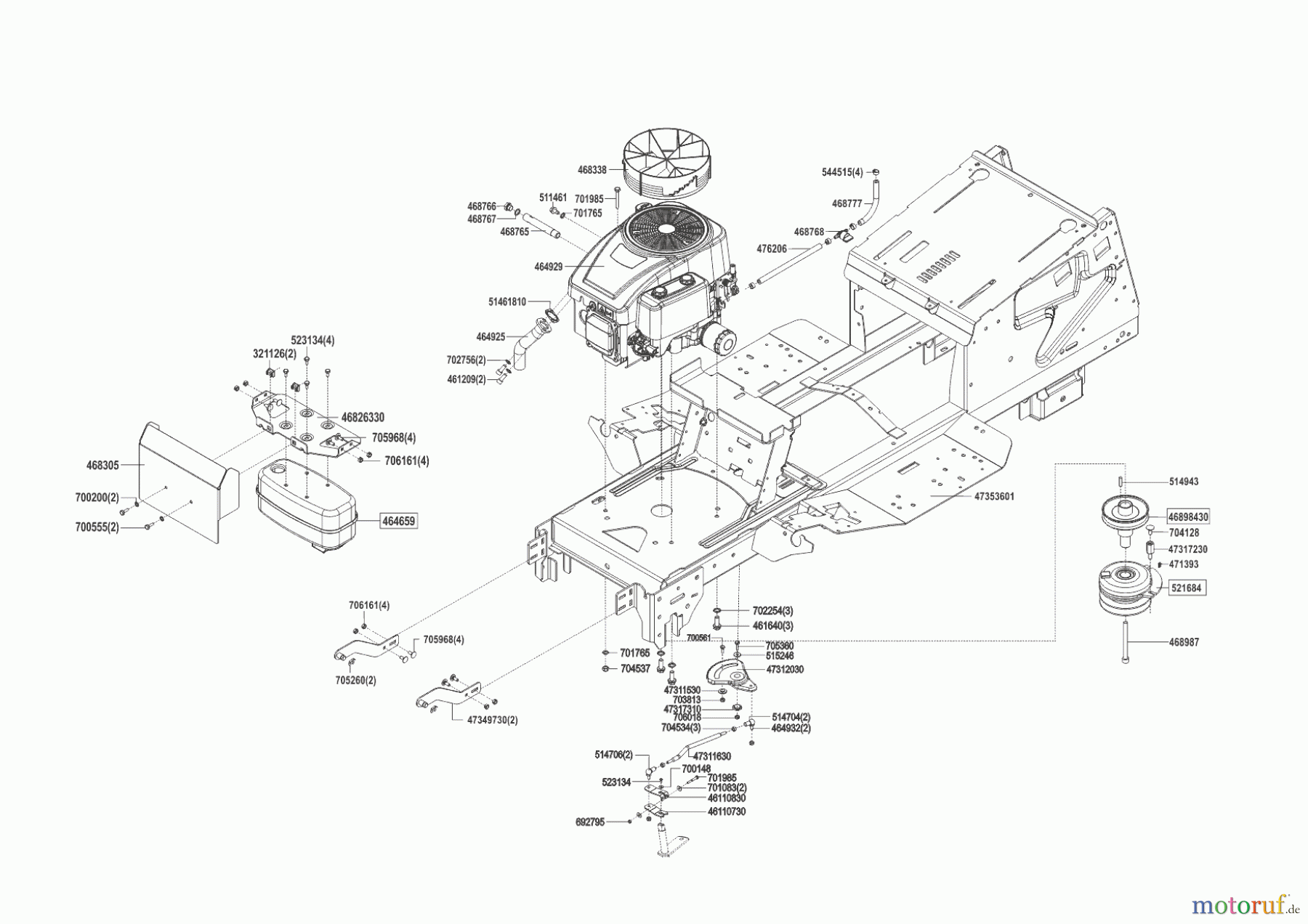  Powerline Gartentechnik Rasentraktor T 15-95.4 HD-A  09/2014 - 03/2016 Seite 2