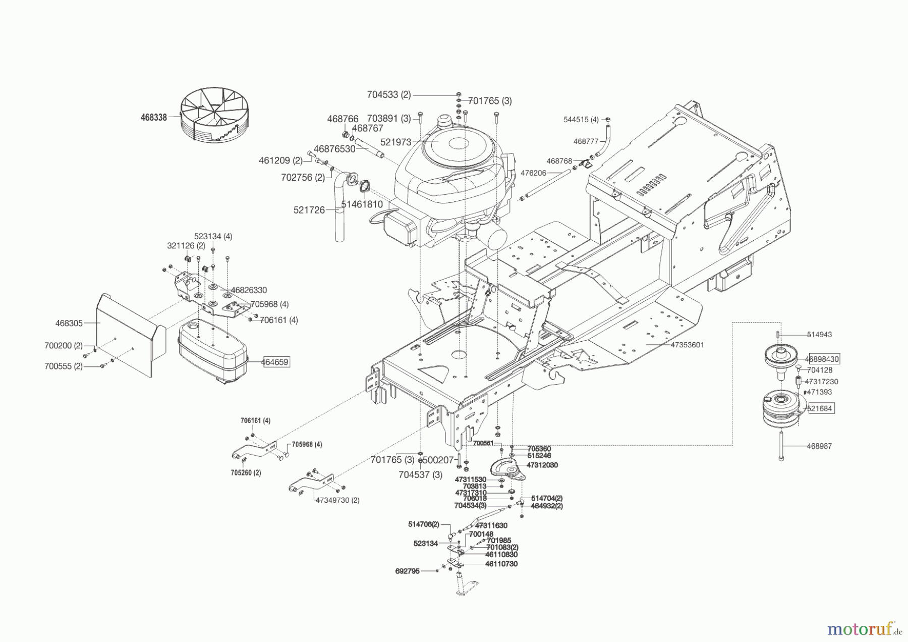  Powerline Gartentechnik Rasentraktor T 18-95.4 HD  09/2014 - 03/2016 Seite 2