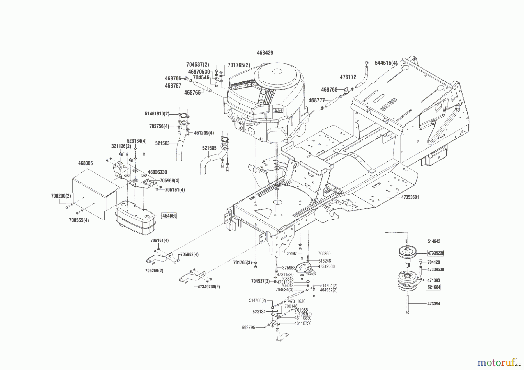  Powerline Gartentechnik Rasentraktor  T23-125.4 HD V2  ab 06/2015 Seite 2