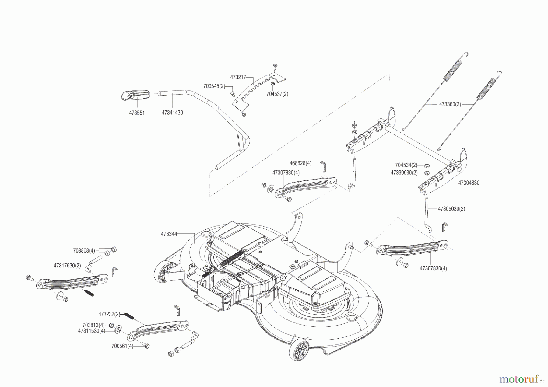  Powerline Gartentechnik Rasentraktor  T23-125.4 HD V2  ab 06/2015 Seite 5