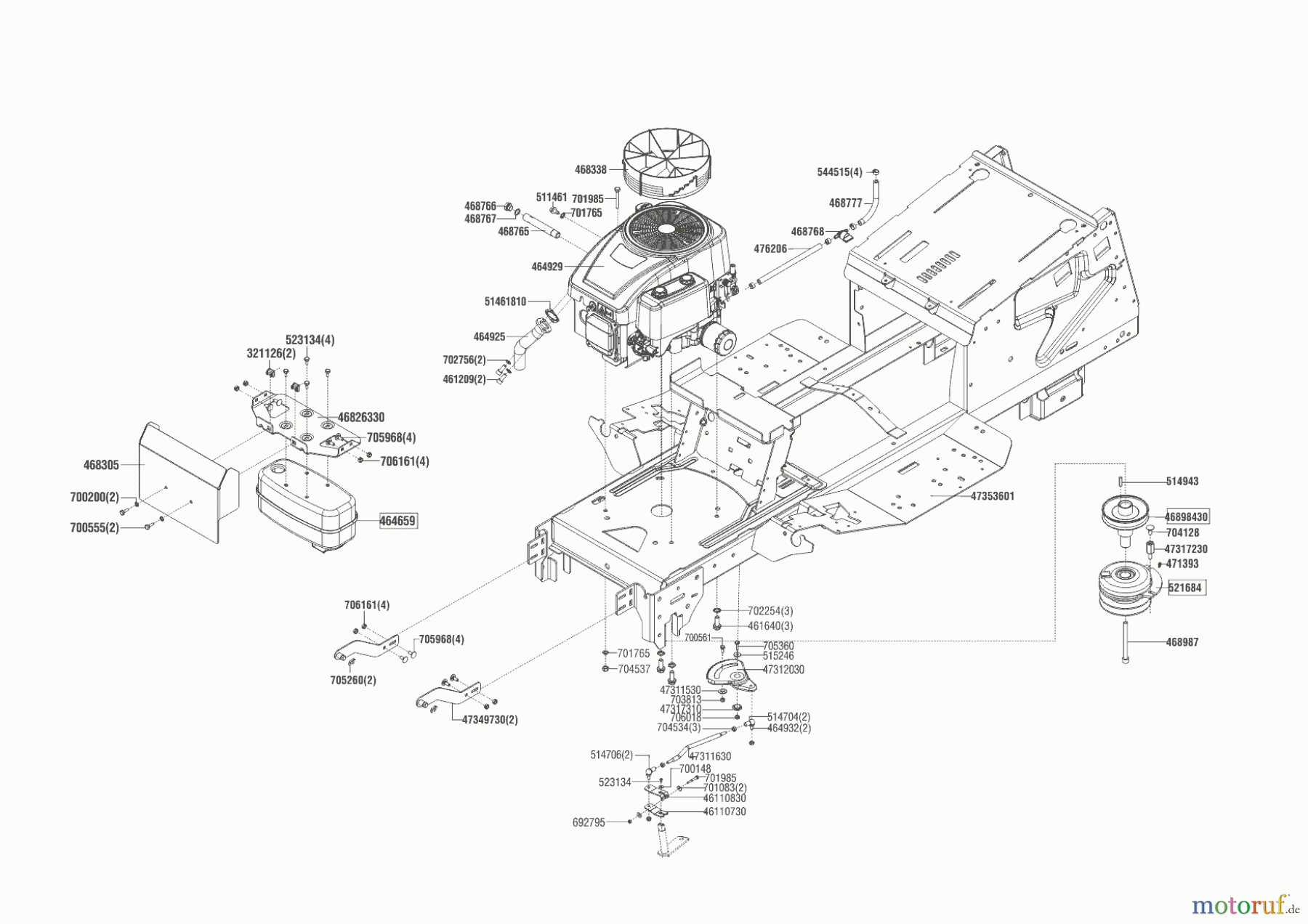  Powerline Gartentechnik Rasentraktor T 15-95.4 HD-A  ab 03/2016 Seite 2