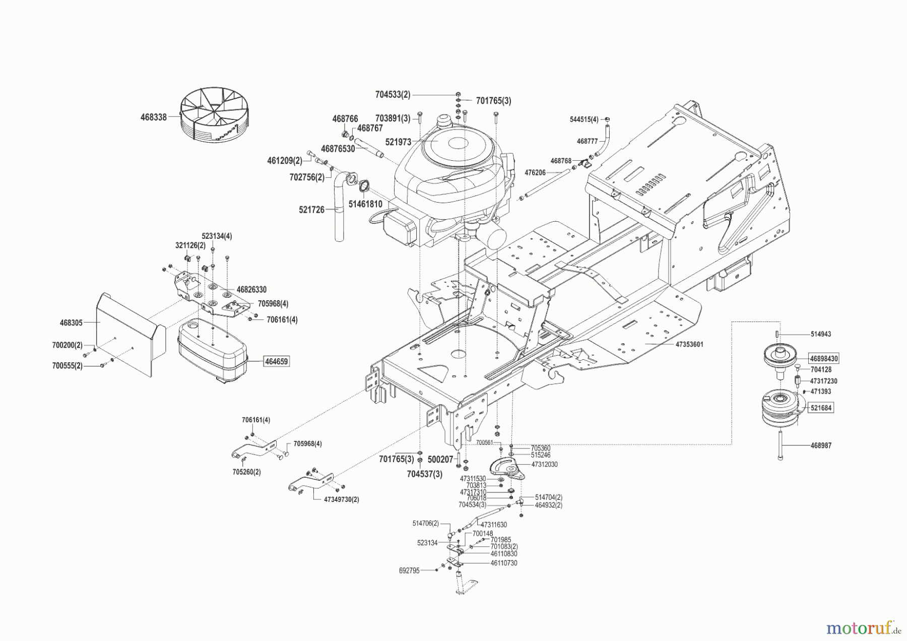  Powerline Gartentechnik Rasentraktor T 18-95.4 HD  03/2016 - 09/2016 Seite 2