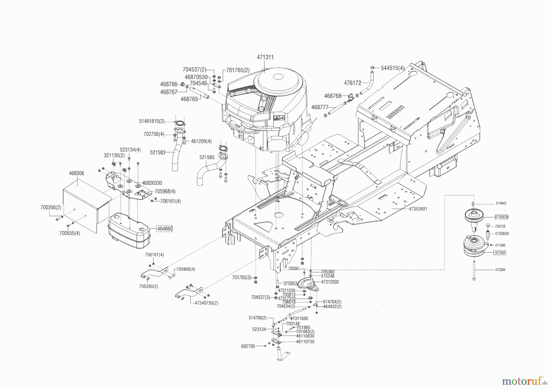  Powerline Gartentechnik Rasentraktor T 16-105.4 HD V2  ab 05/2016 Seite 2