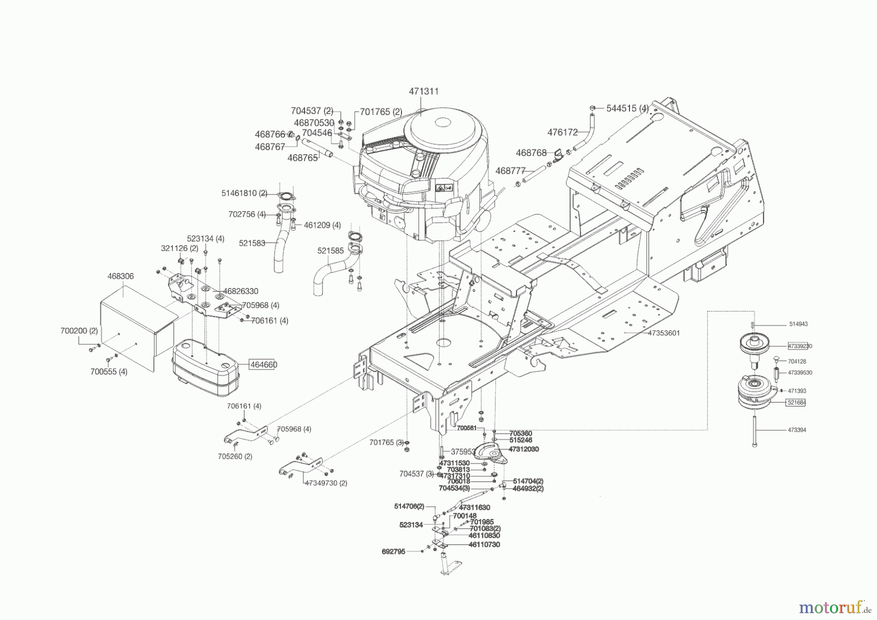 Powerline Gartentechnik Rasentraktor T 16-105.4 HD V2  ab 09/2016 Seite 2