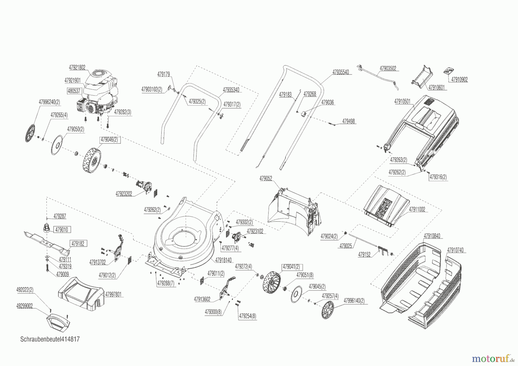  Dehner Gartentechnik Benzinrasenmäher 42.4 P COMFORT  ab 06/2018 Seite 1
