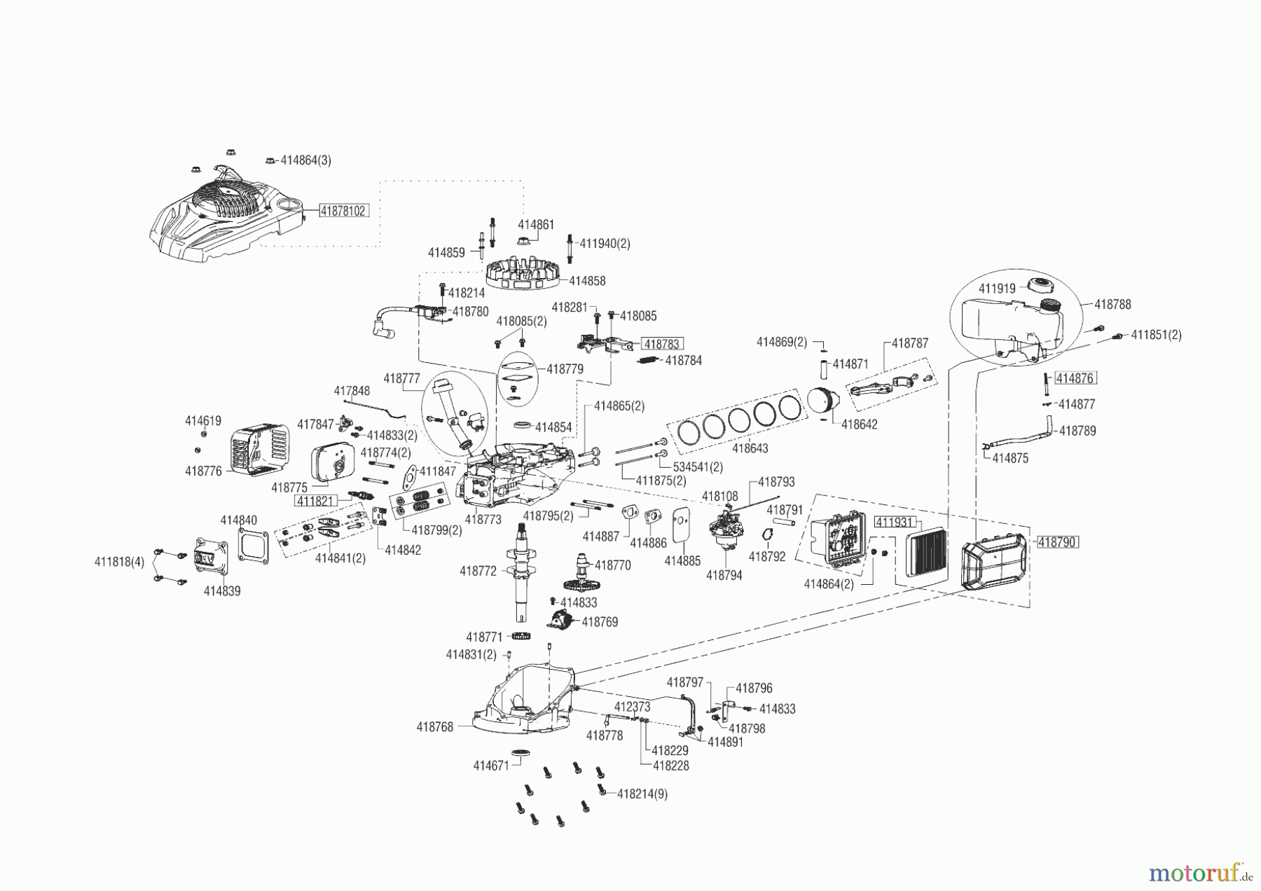 AL-KO Gartentechnik Benzinmotoren B-MOTOR PRO 170 QSS LC1P65FE-2 ab 01/2020 Seite 1