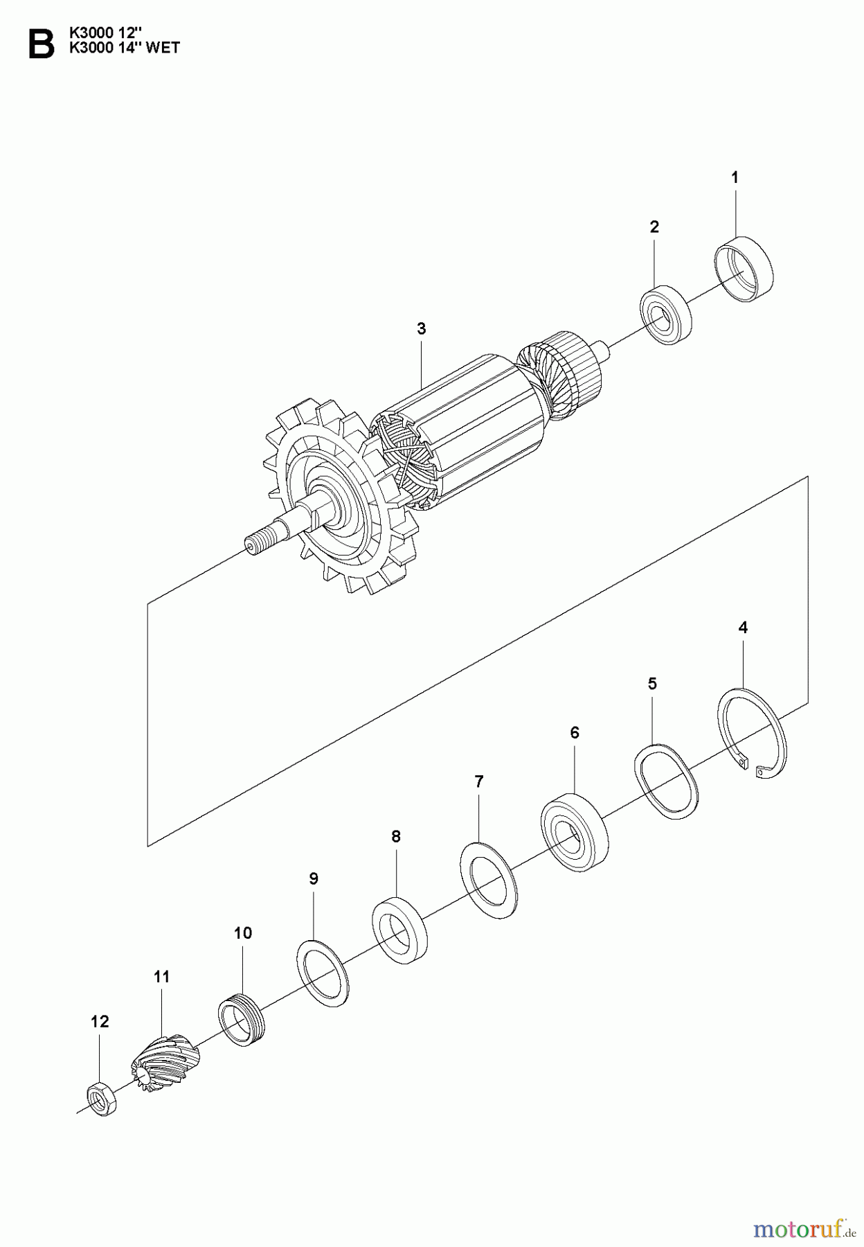  Trennschneider, Cut-Off K3000 WET, 2008-05 ARMATURE