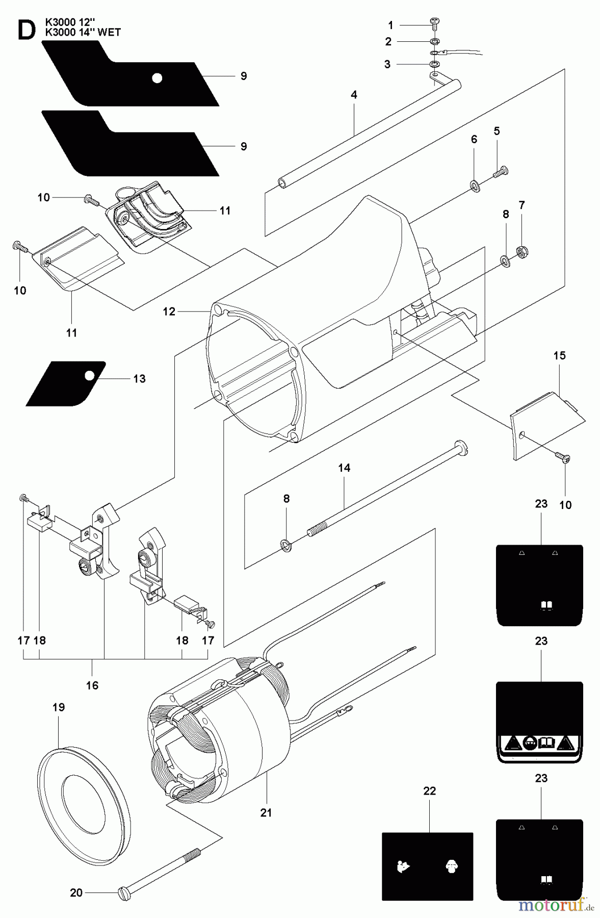 Trennschneider, Cut-Off K3000, 2009-05 MOTOR HOUSING