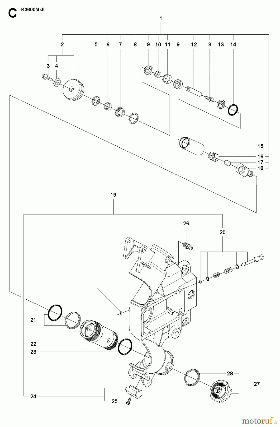  Trennschneider, Cut-Off K3600 MkII, 2007-01 CHASSIS / FRAME