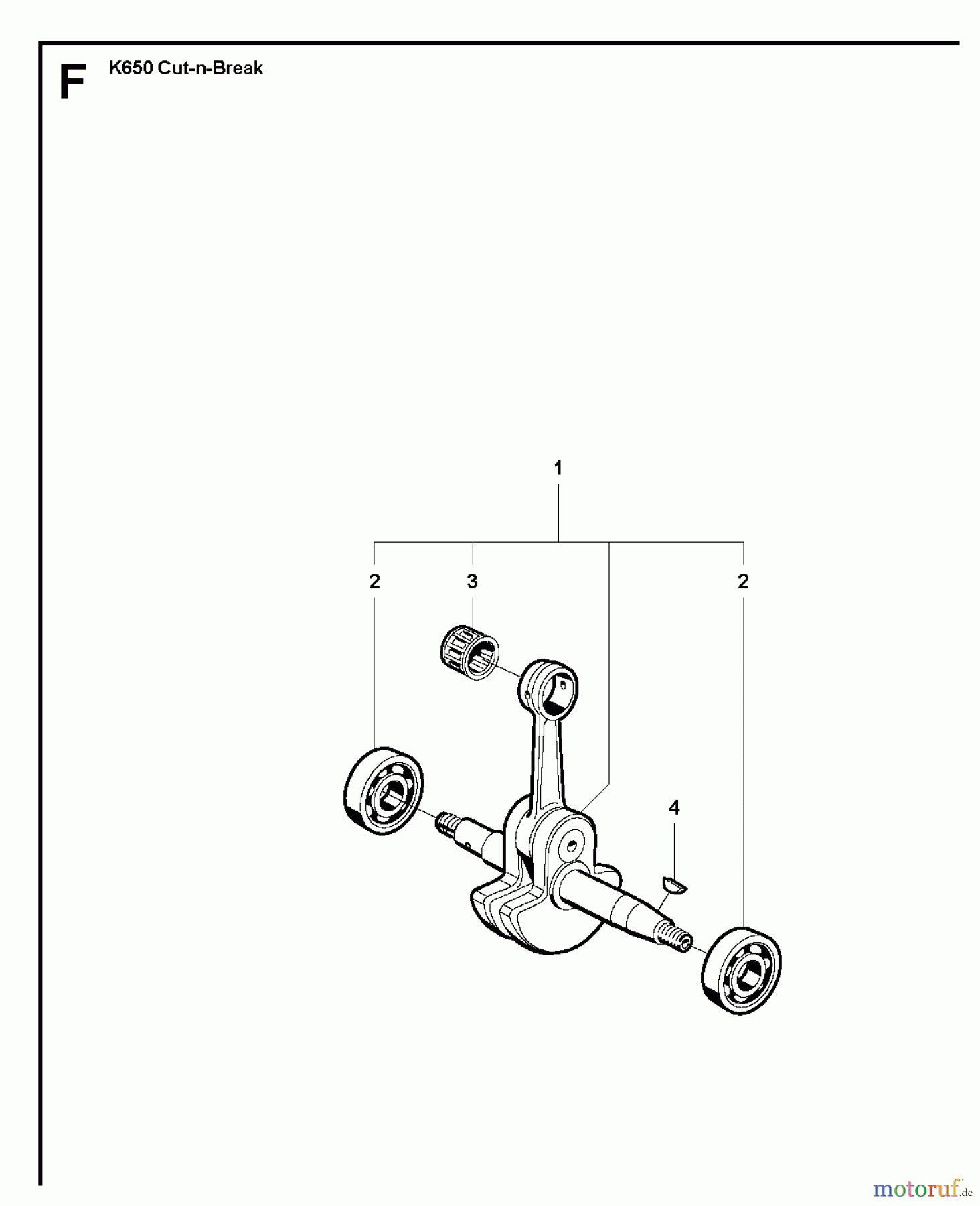  Trennschneider, Cut-Off K650 Cut-n-Break, 2007-01 CRANKSHAFT