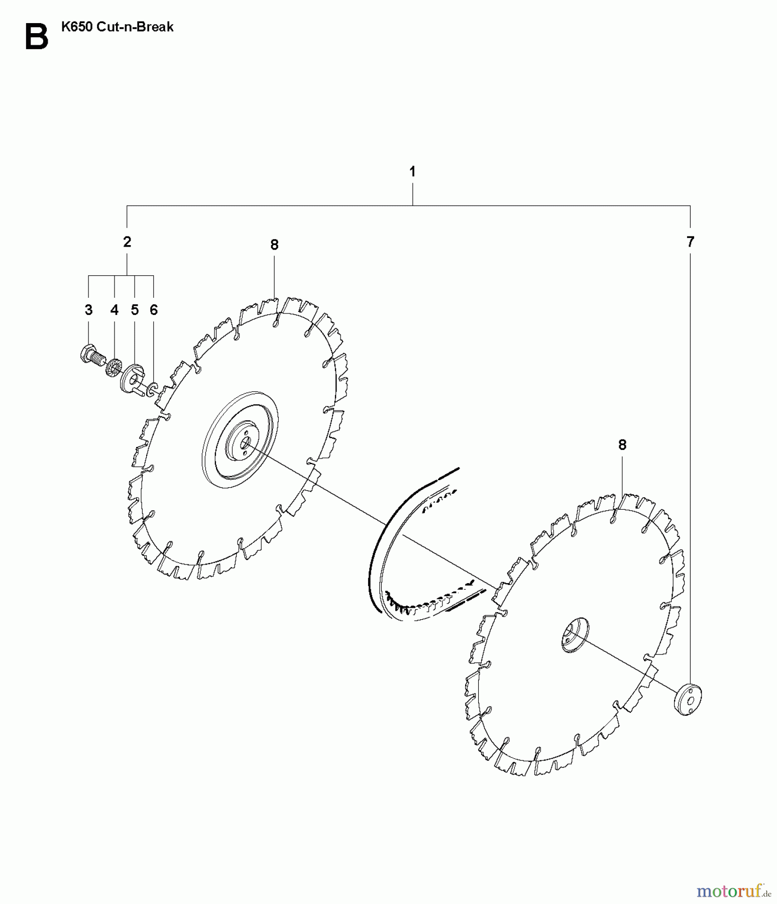 Trennschneider, Cut-Off K650 Cut-n-Break, 2007-10 CUTTING BLADE
