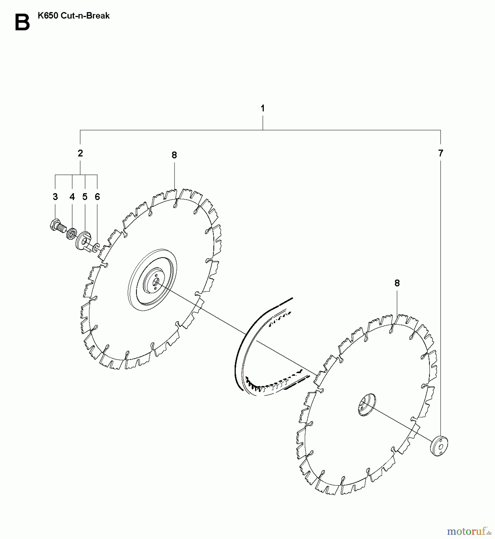  Trennschneider, Cut-Off K650 Cut-n-Break, 2008-11 CUTTING BLADE