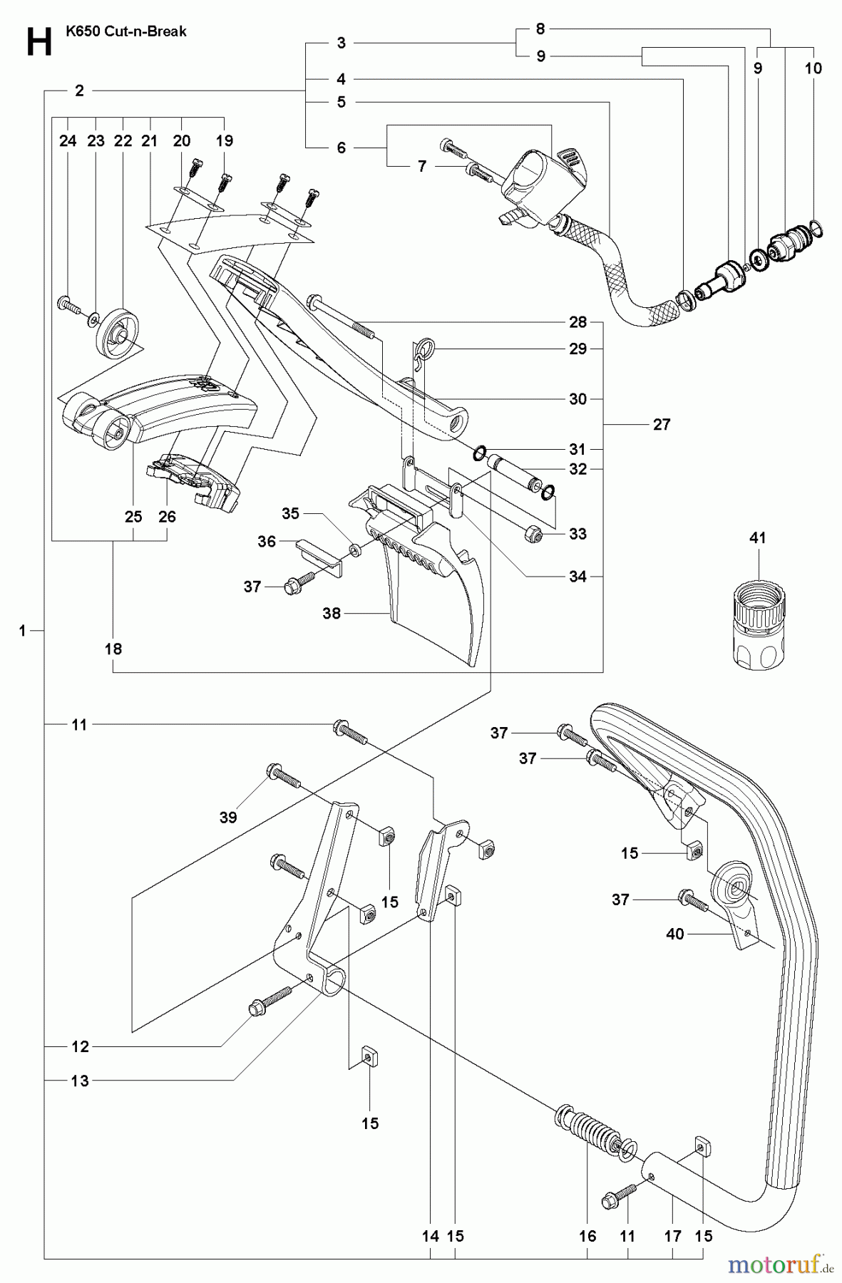  Trennschneider, Cut-Off K650 Cut-n-Break, 2008-11 HANDLE
