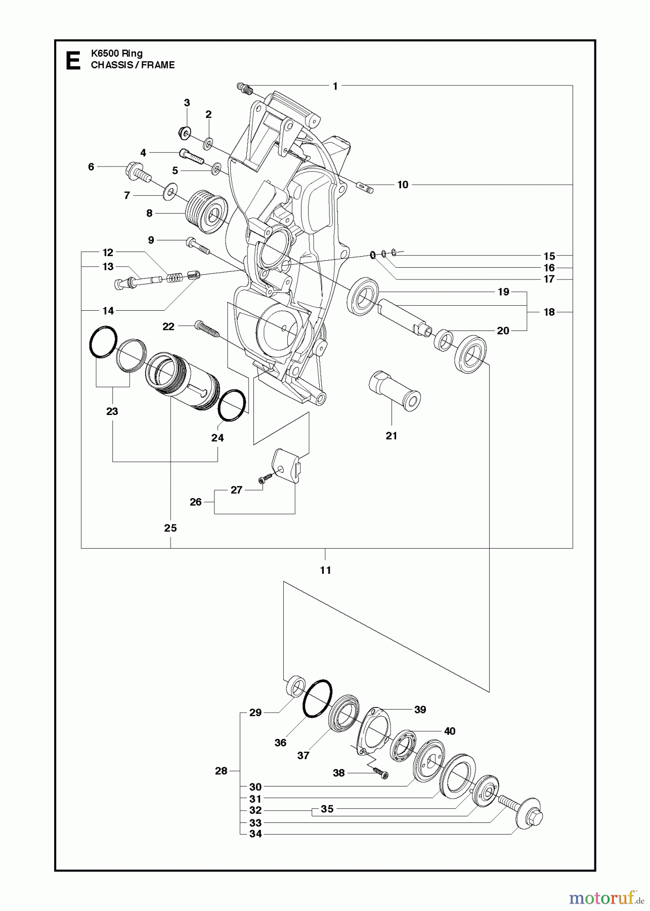  Trennschneider, Cut-Off K6500 RING, 2013-09 CHASSIS / FRAME