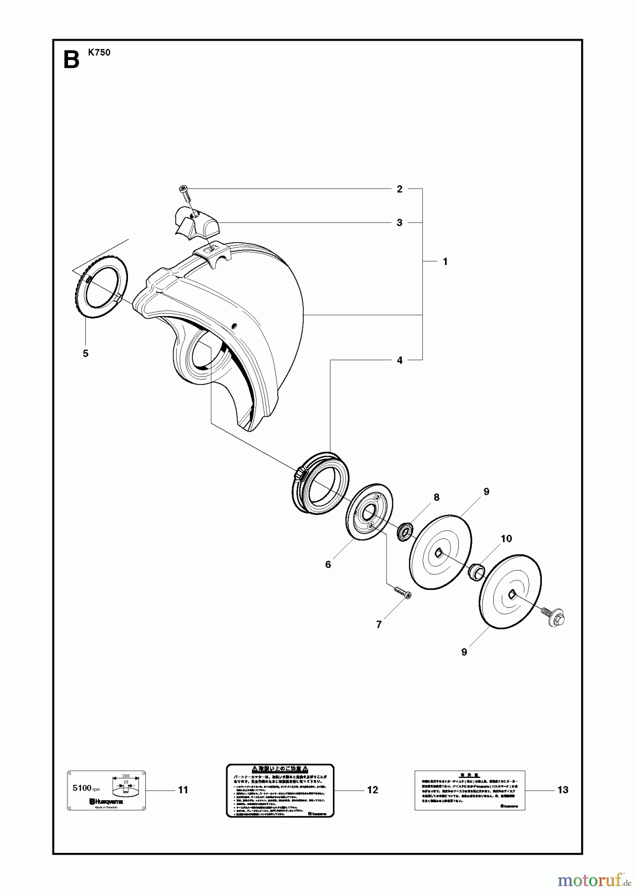  Trennschneider, Cut-Off K750, 2009-07 WHEELS & TIRES