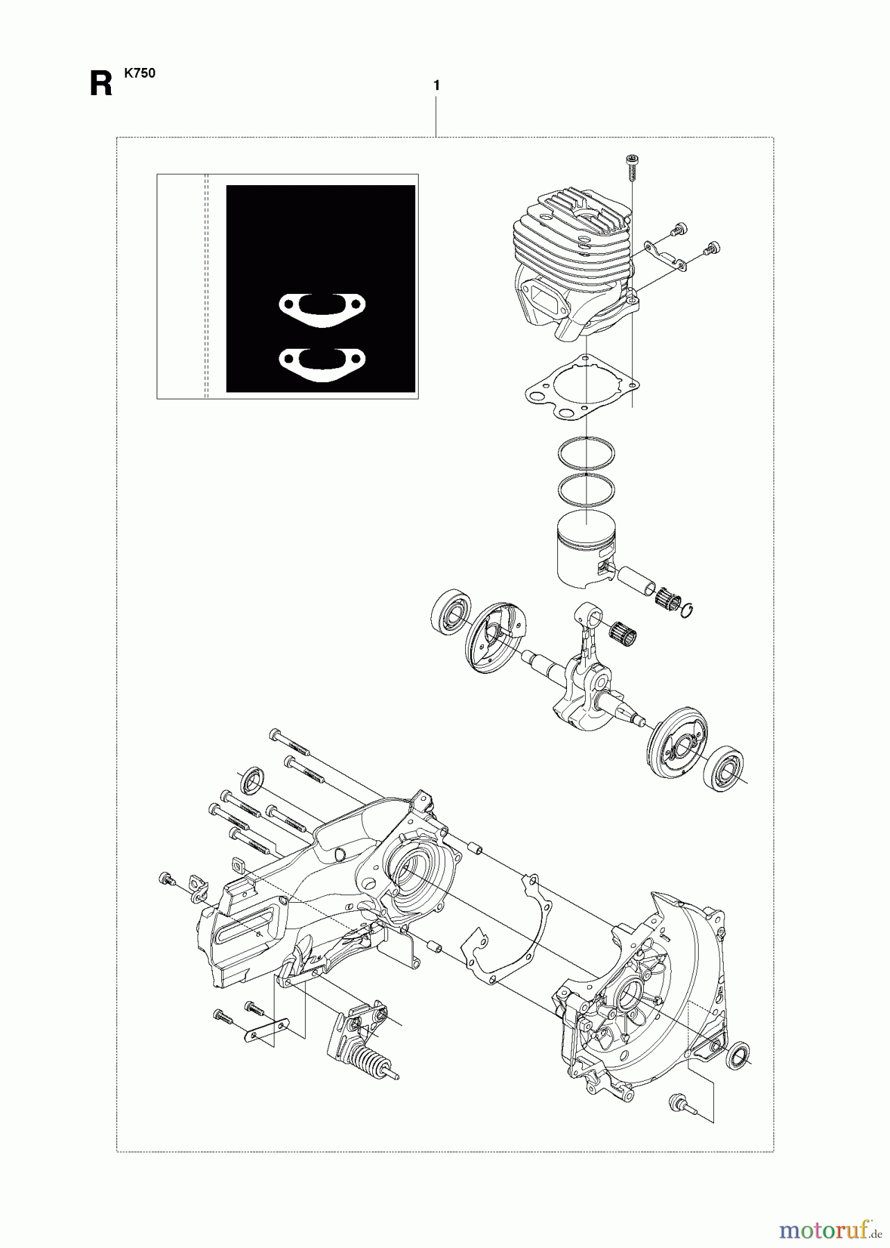  Trennschneider, Cut-Off K750, 544936207, 2010-02 SHORT BLOCK #2