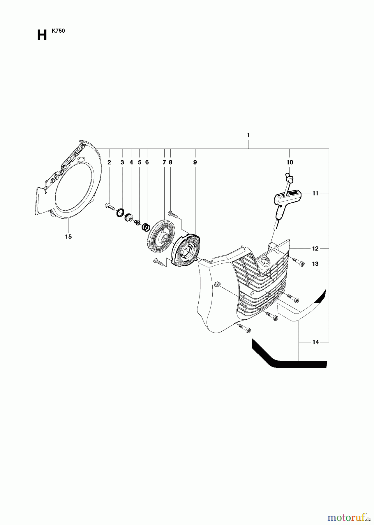  Trennschneider, Cut-Off K750, 544936207, 2010-02 STARTER