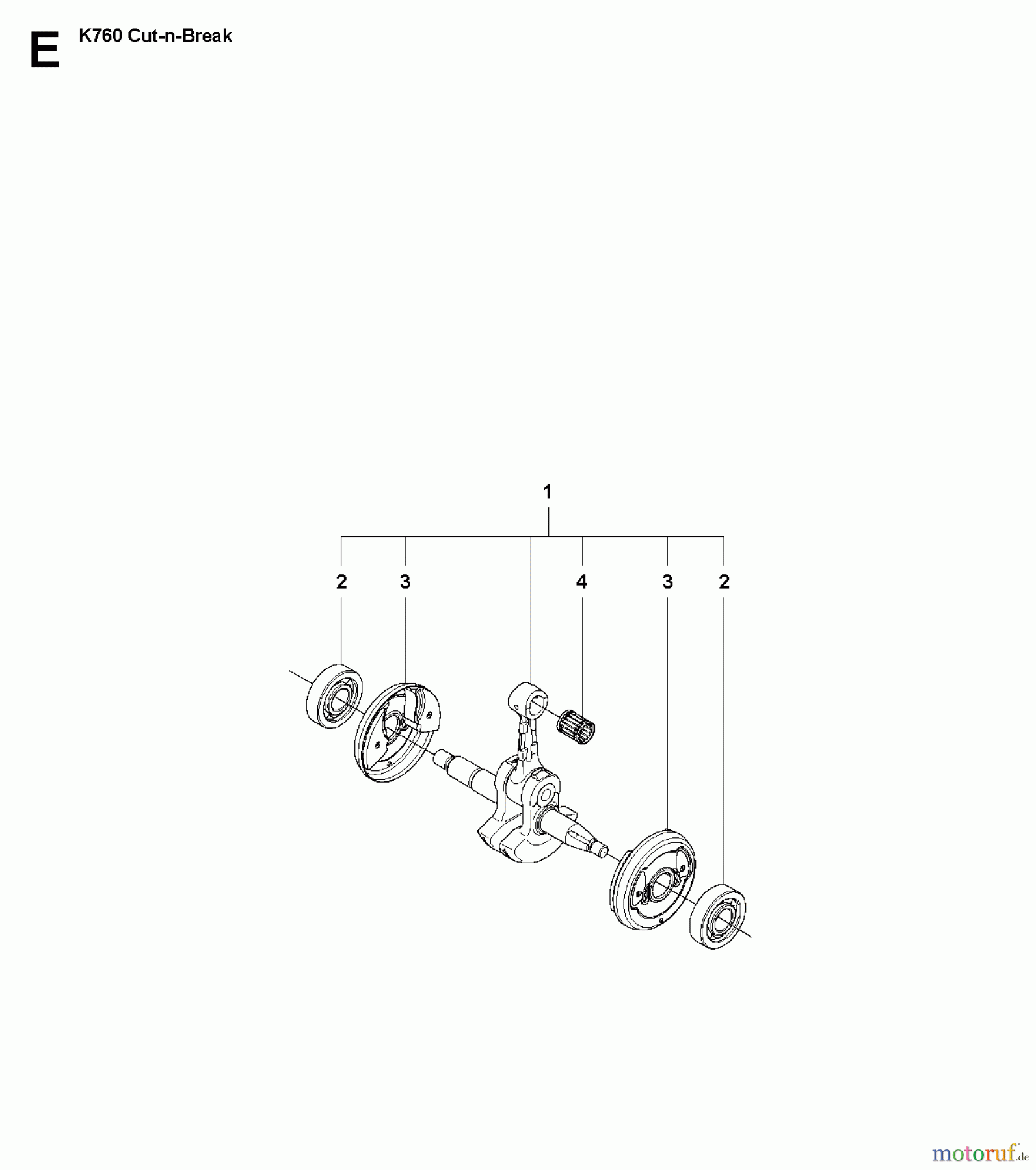  Trennschneider, Cut-Off K760 Cut-n-Break, 2009-11 CRANKSHAFT