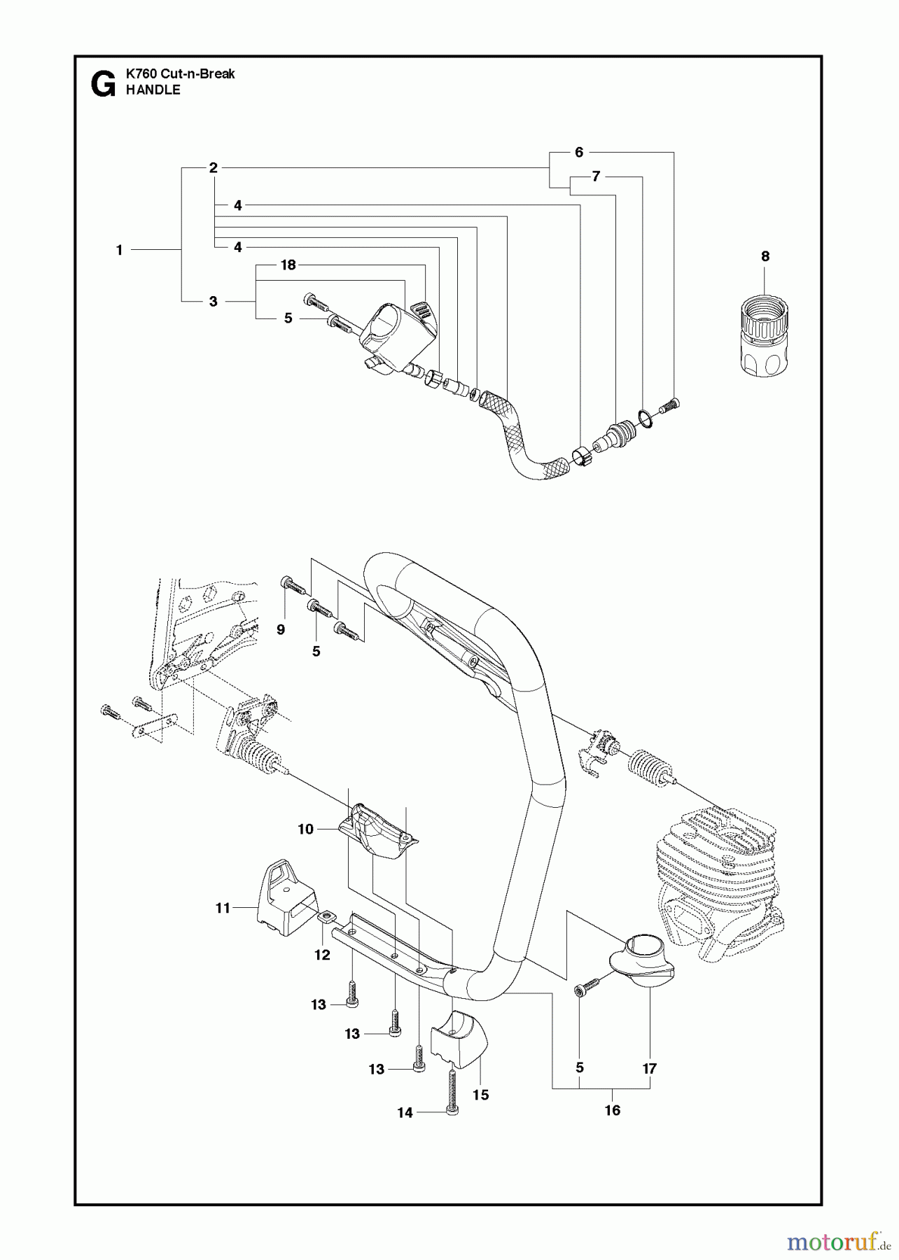  Trennschneider, Cut-Off K760 CUT-N-BREAK, 2013-06 HANDLE