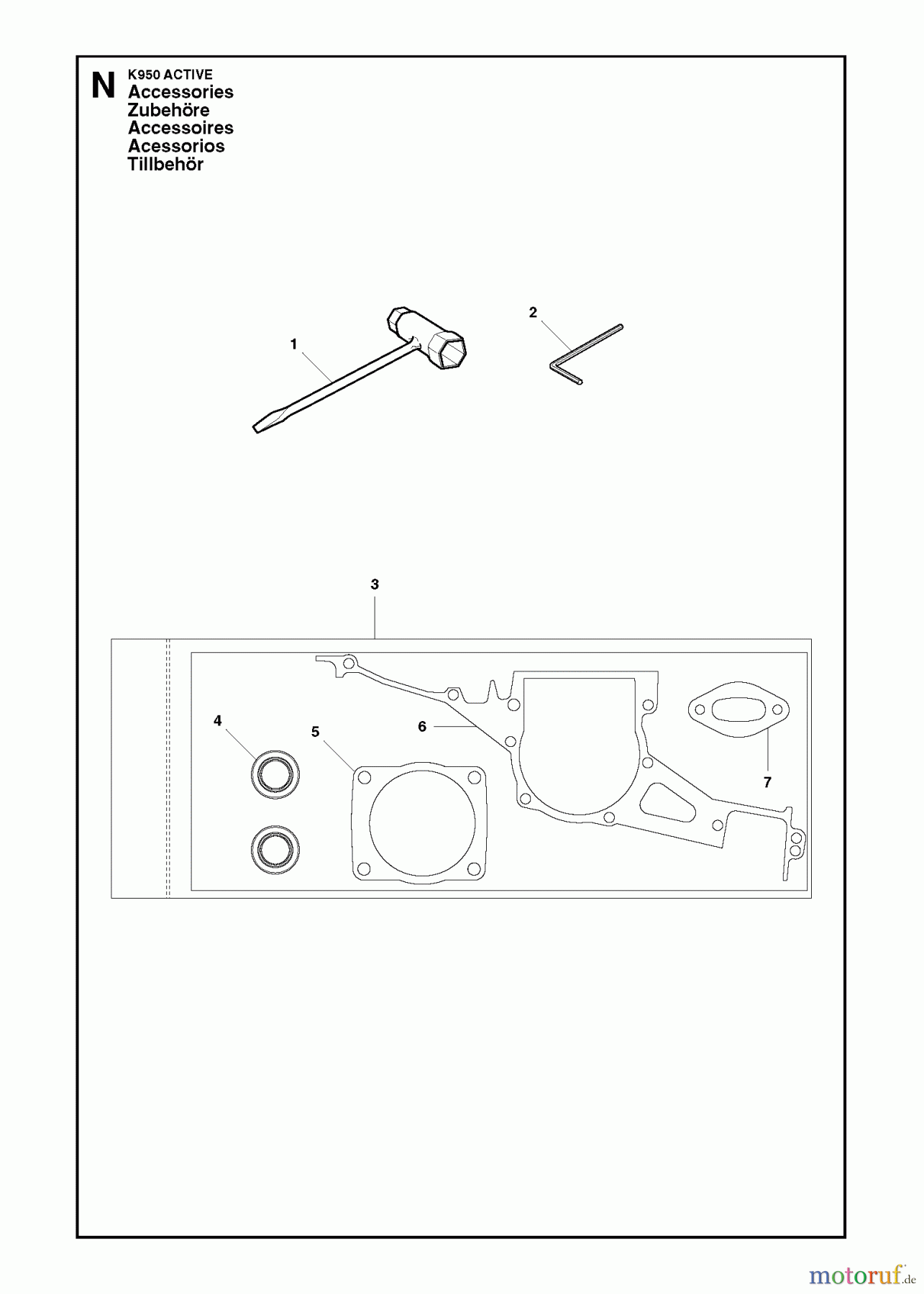  Trennschneider, Cut-Off K950 Rescue, 2007-01 ACCESSORIES