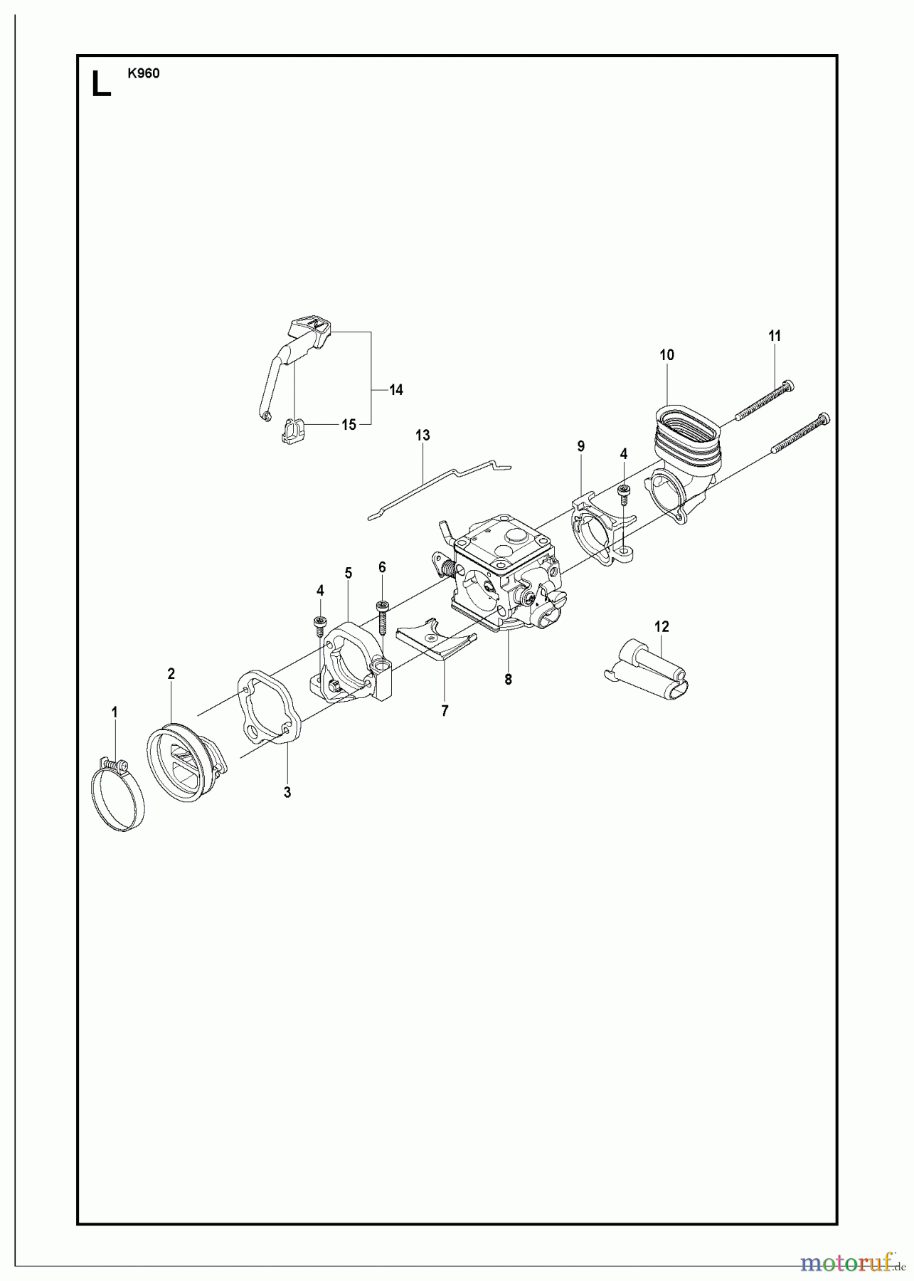  Trennschneider, Cut-Off K960 RESCUE, 2007-07 CARBURETOR