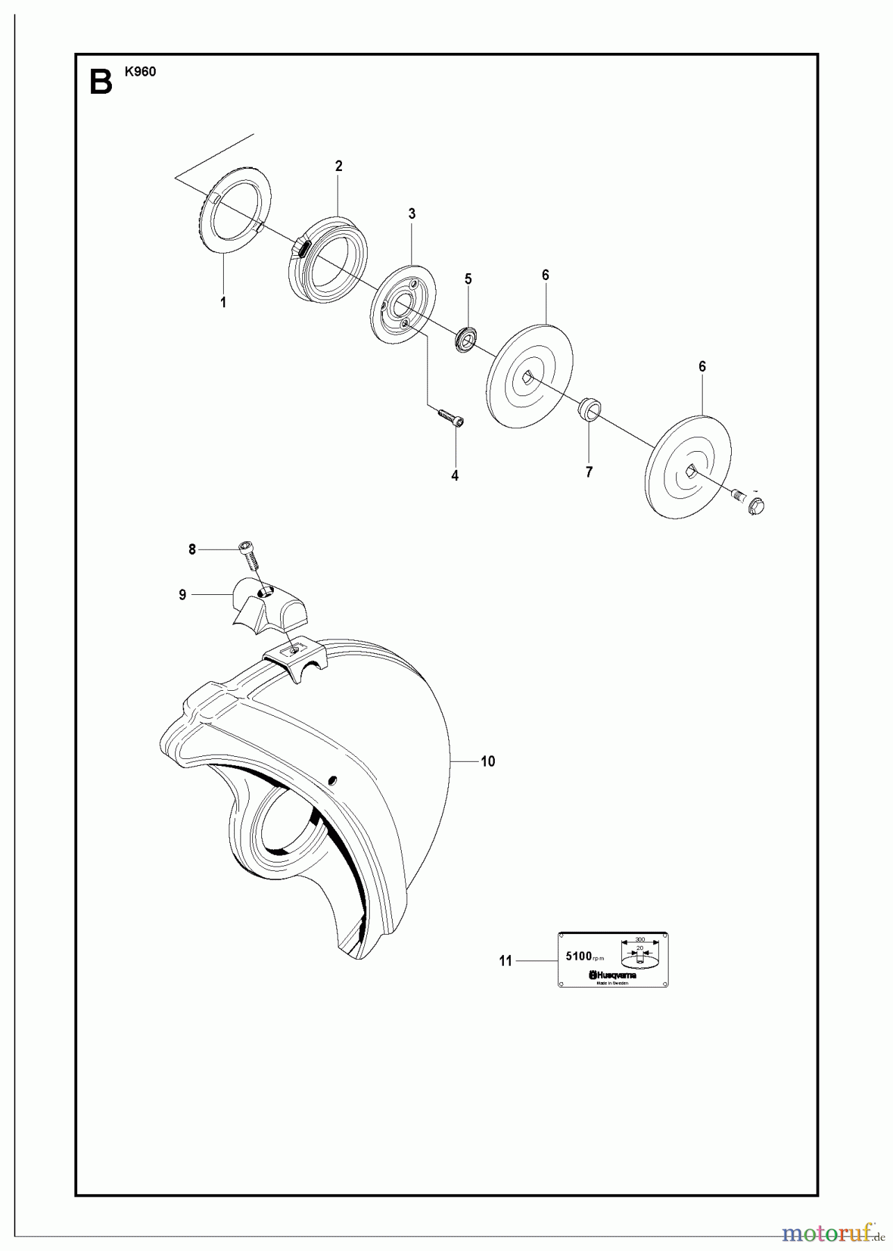  Trennschneider, Cut-Off K960 RESCUE, 2007-07 WHEELS GUARD