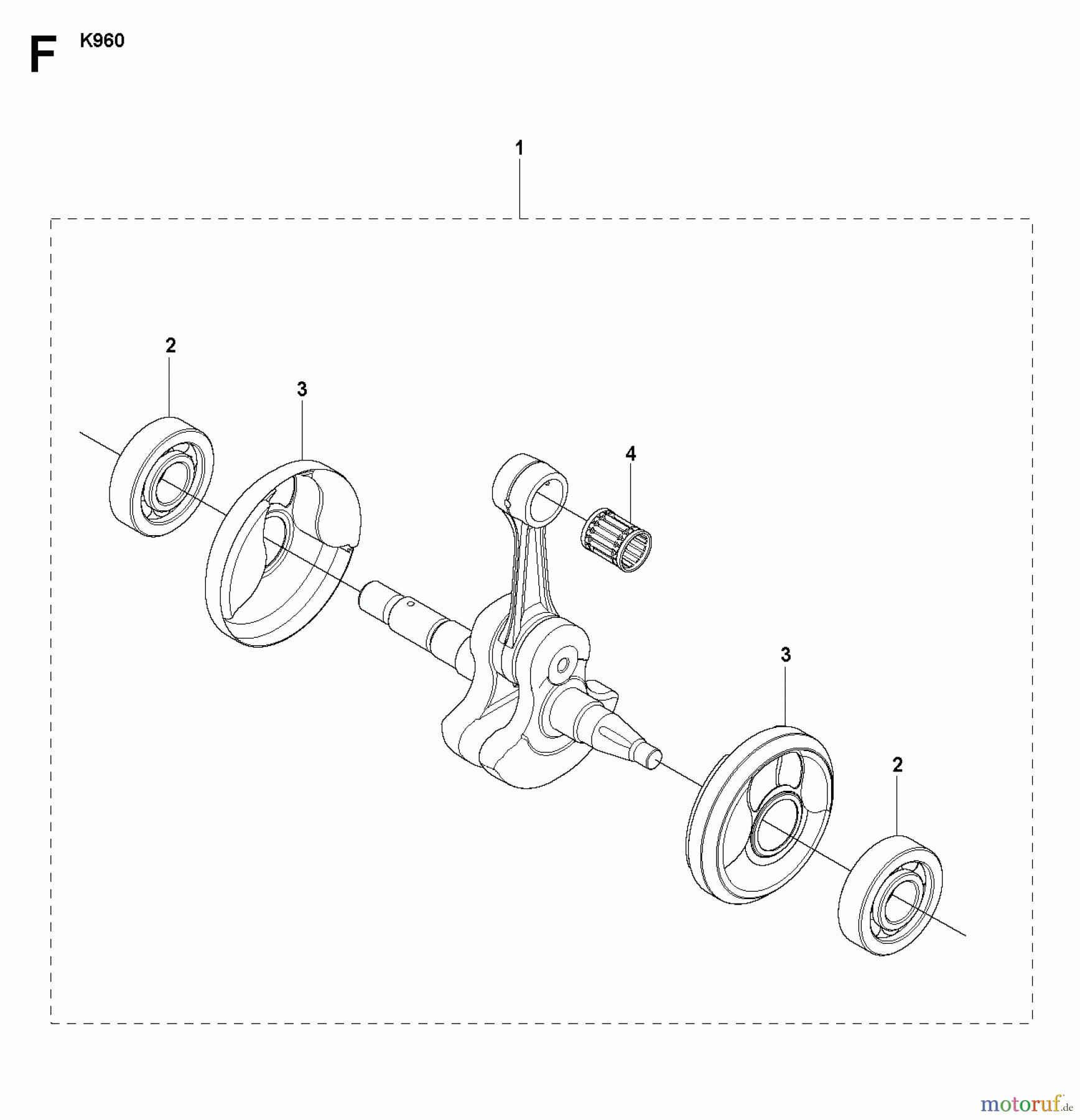  Trennschneider, Cut-Off K960 RESCUE, 2008-12 CRANKSHAFT