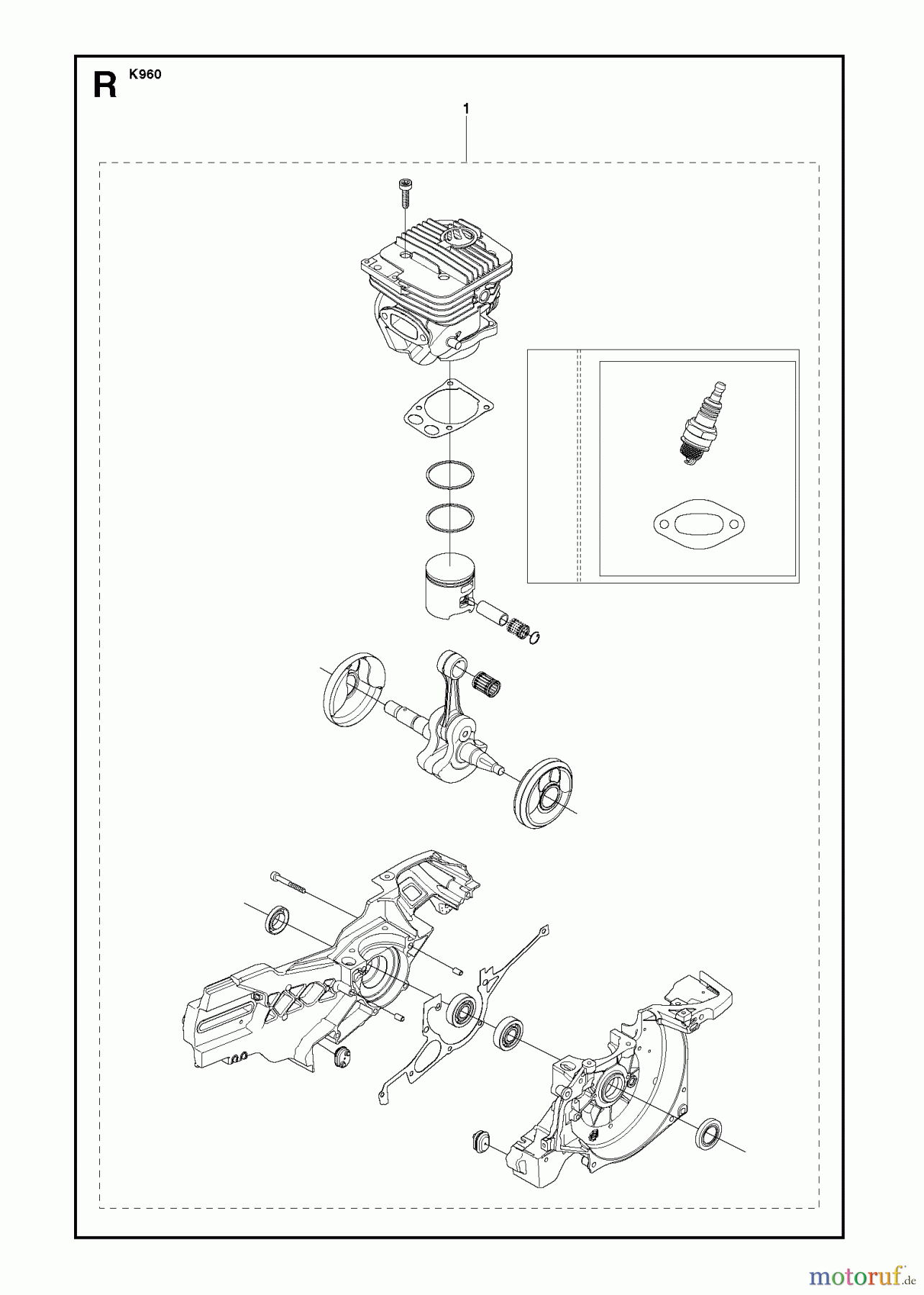  Trennschneider, Cut-Off K960 RESCUE, 2008-12 SHORT BLOCK