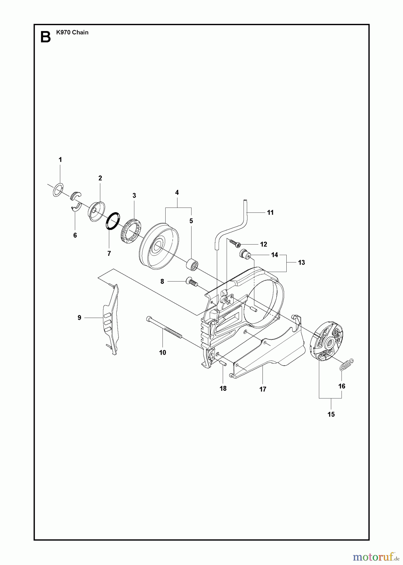  Trennschneider, Cut-Off K970 CHAIN, 2011-12 CLUTCH