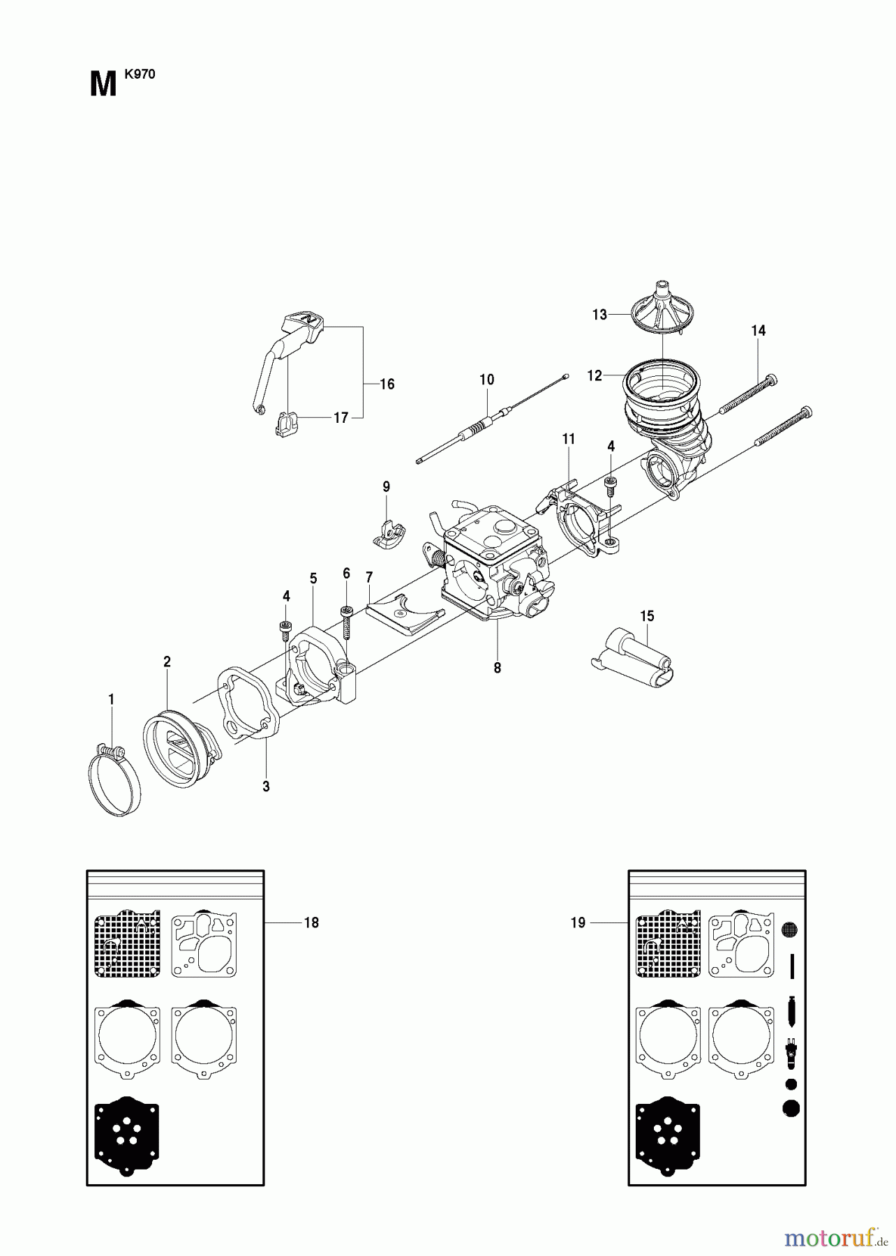  Trennschneider, Cut-Off K970, K970 RESCUE, 575697201, 2010-05 CARBURETOR