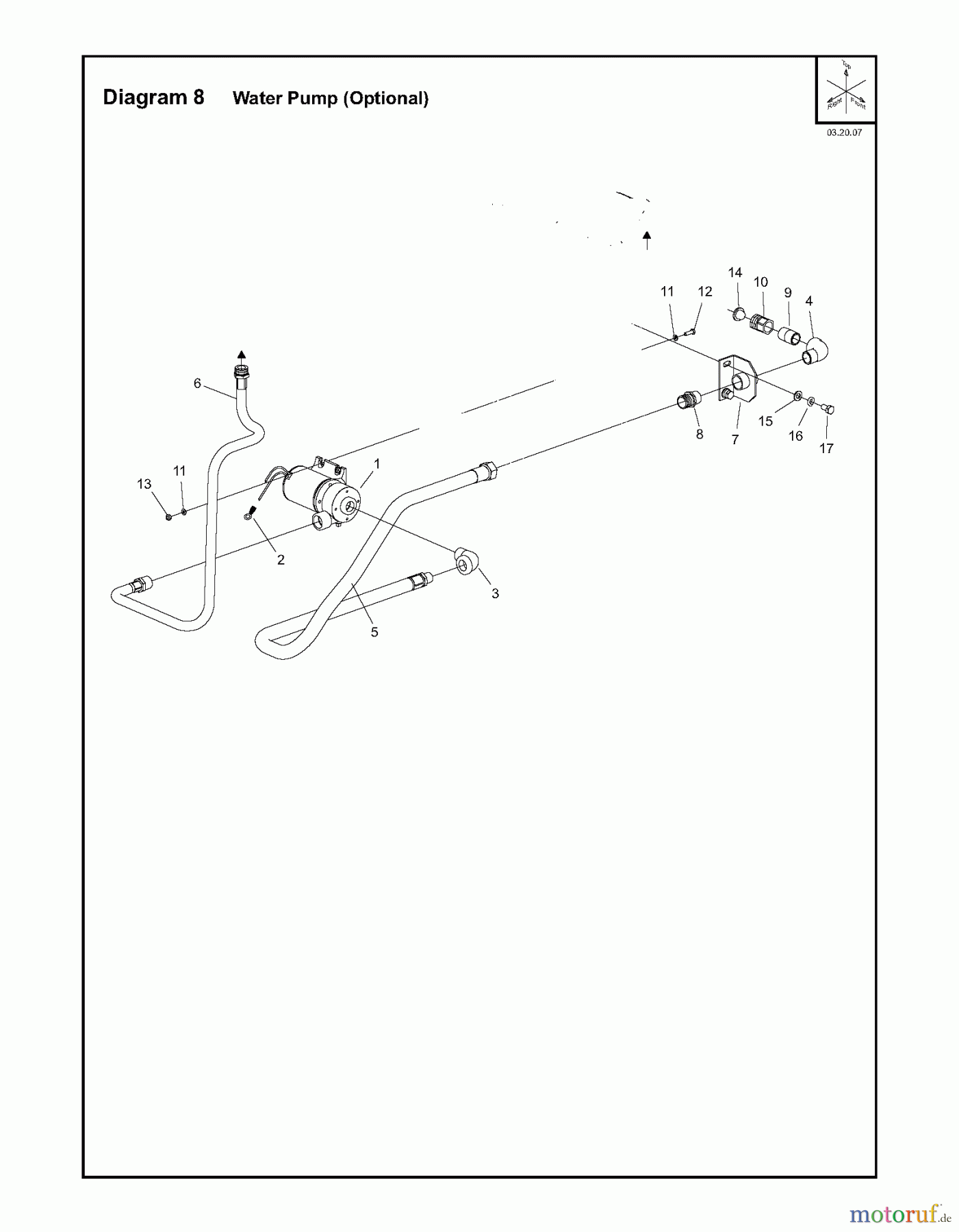  Trennschneider, Floor FS3500, 2007-10 Water Pump (Optional)