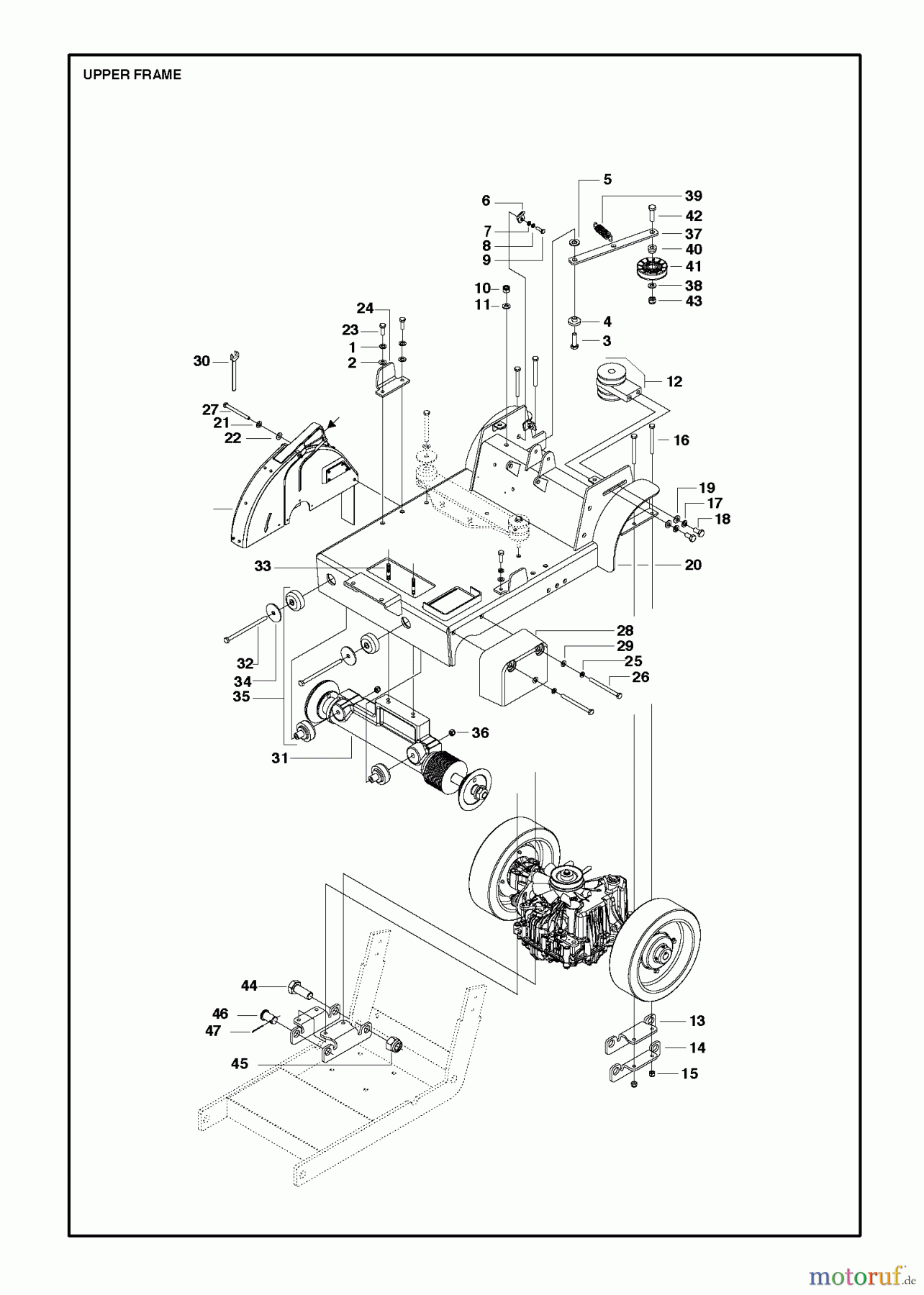  Trennschneider, Floor FS513/FS520/FS524, Valid to machines FS520-2149 and FS 524-1629, 2007-08 to 2011-02 UPPER FRAME