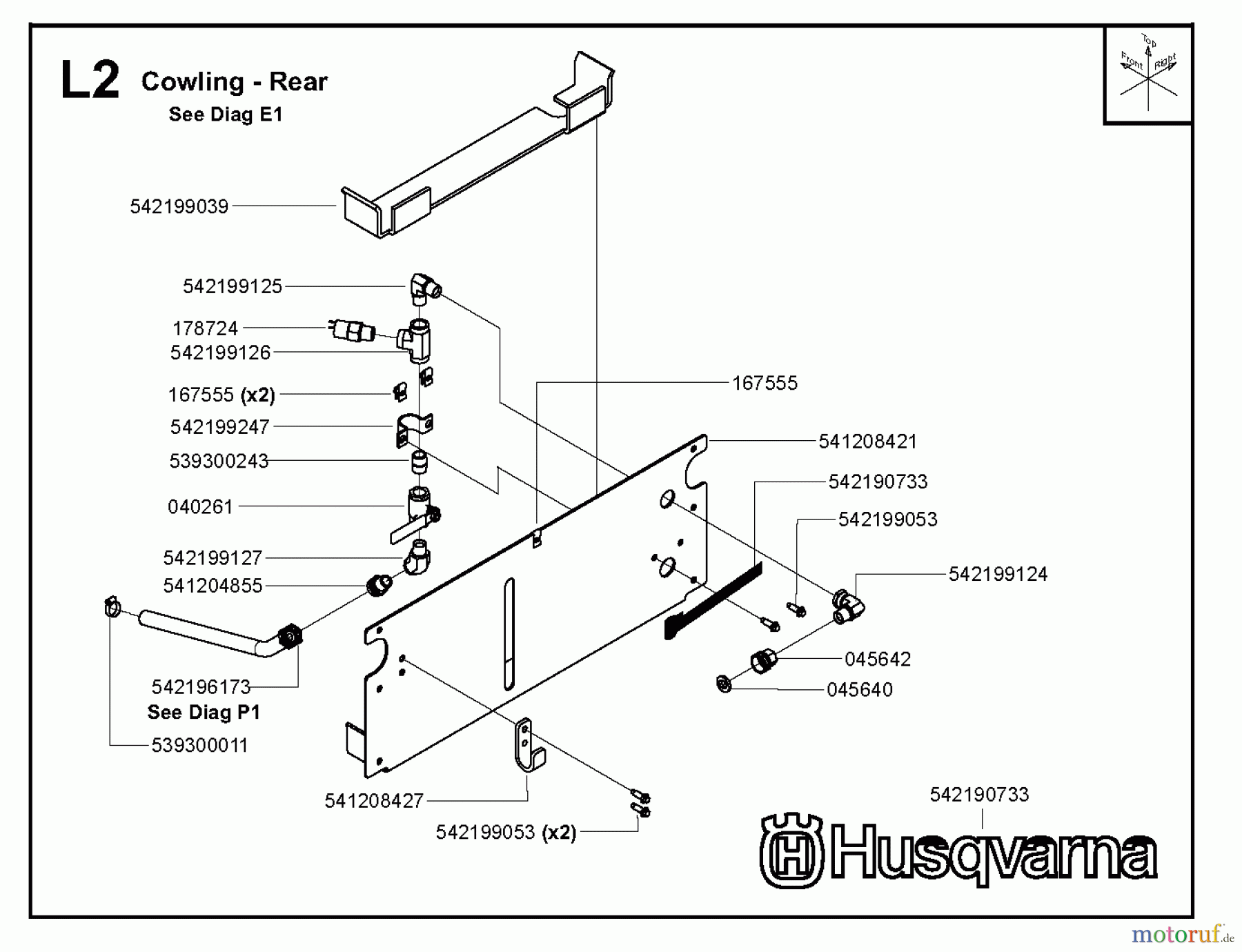 Trennschneider, Floor FS6800 YAN T3, 2009-10 Cowling - Rear