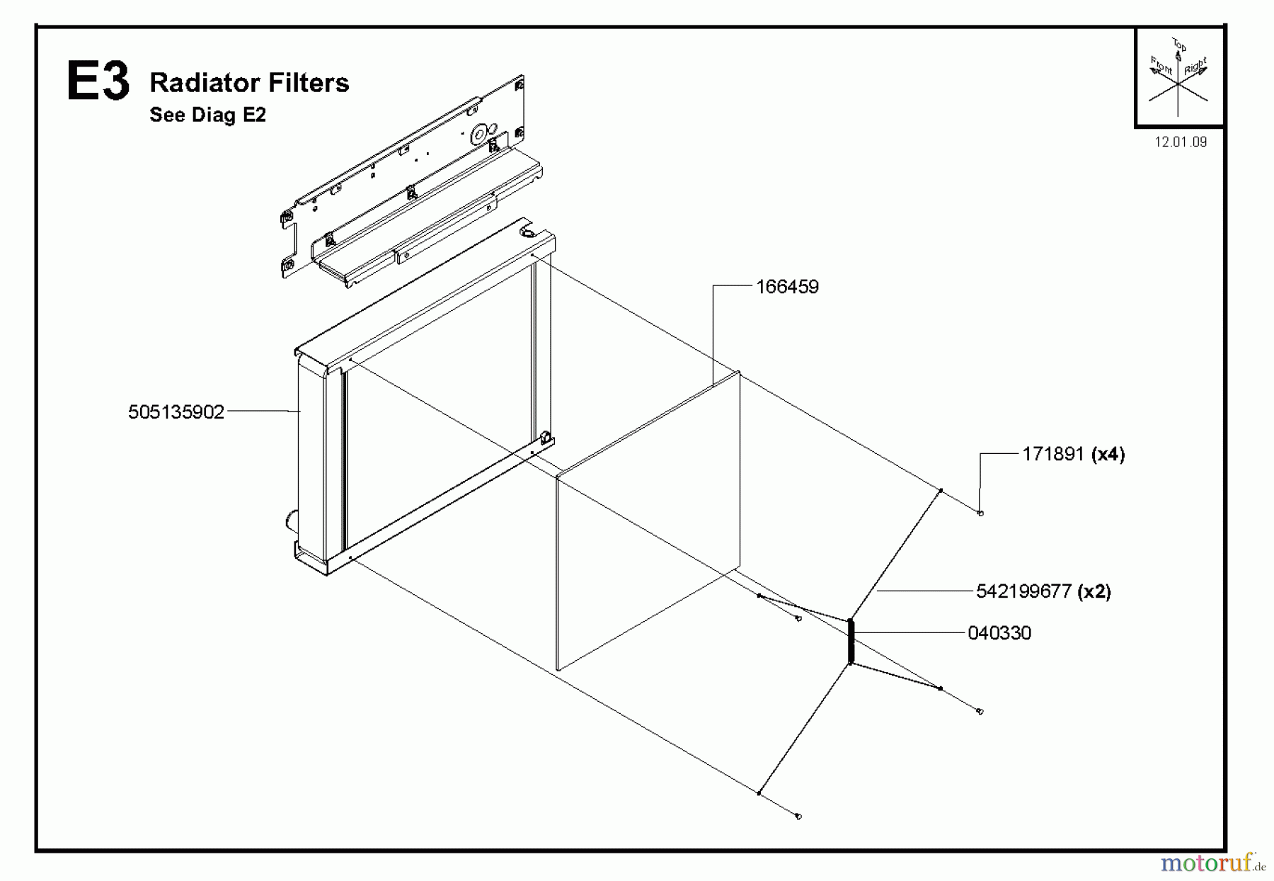 Trennschneider, Floor FS6800 YAN T3, 2009-10 Radiator Filters