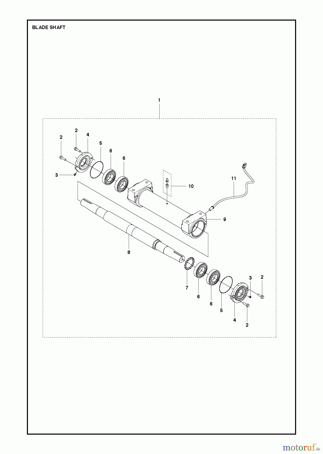 Trennschneider, Floor FS7000, 2014-05 BLADE SHAFT