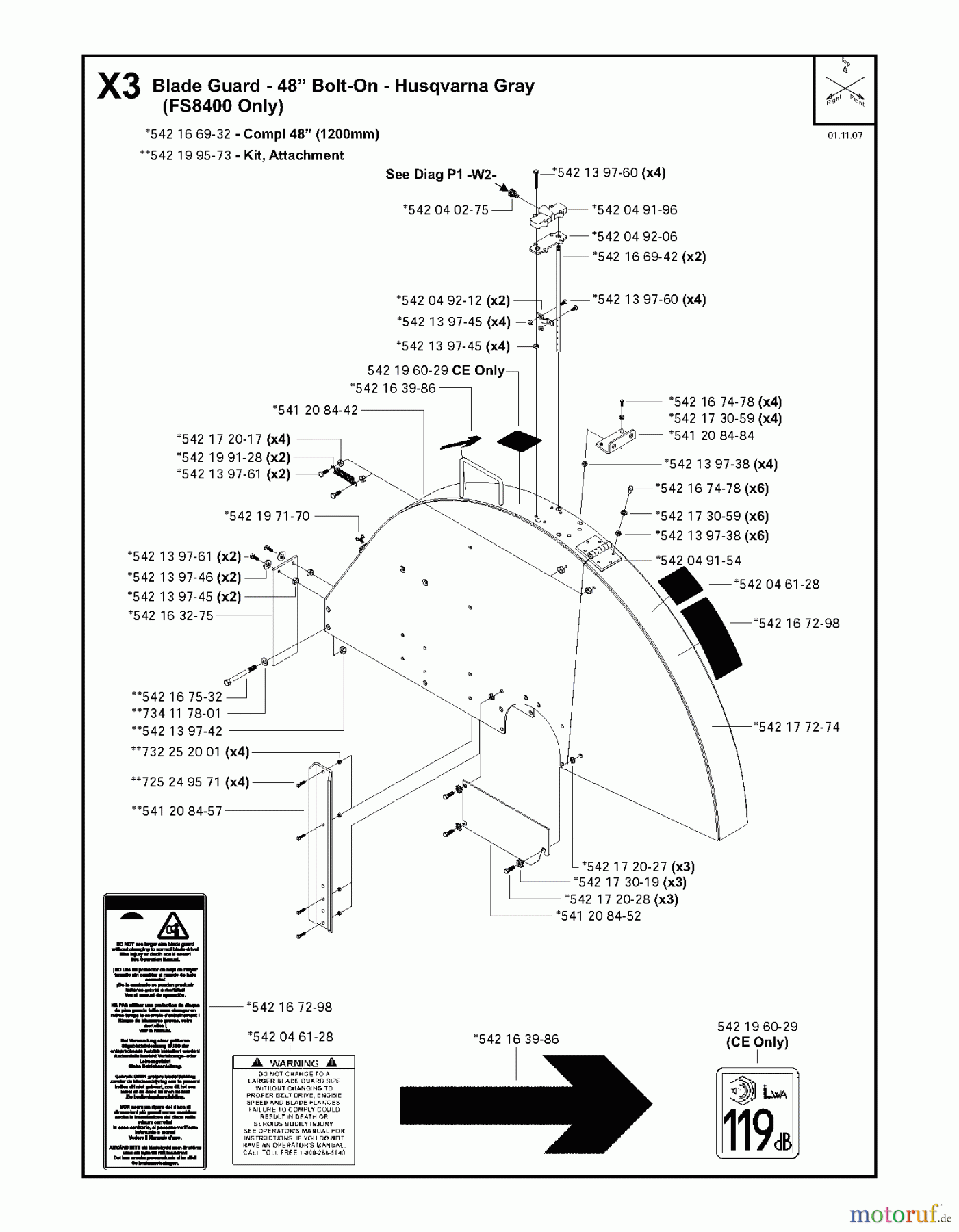  Trennschneider, Floor FS8400, 2006-44 Blade Guard - 48? (FS8400 Only)