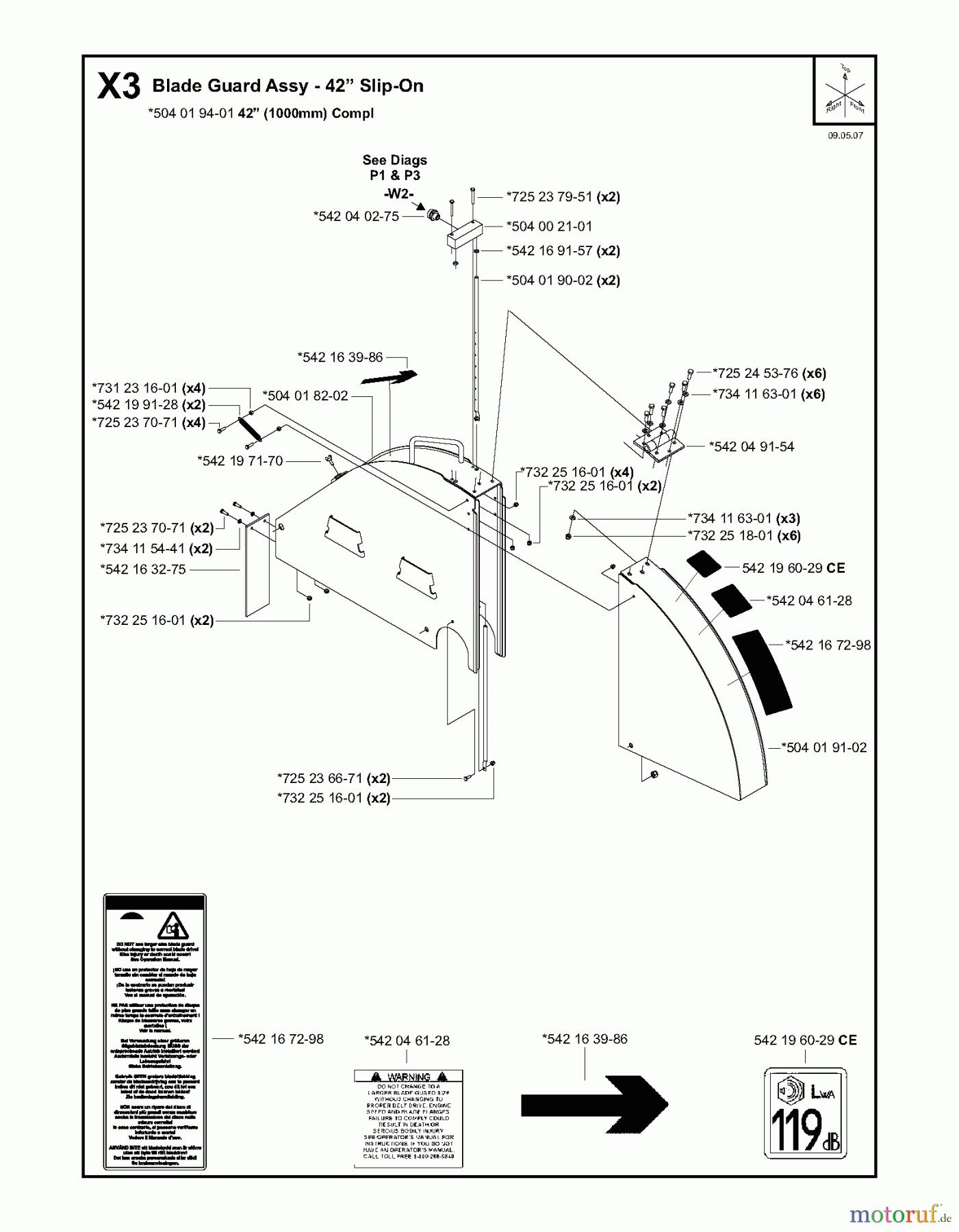  Trennschneider, Floor FS8400, 2007-36 Blade Guard Assy - 42? Slip-On