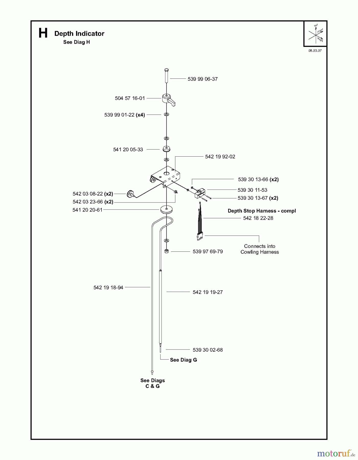 Trennschneider, Floor FS8400, 2007-36 Depth Indicator