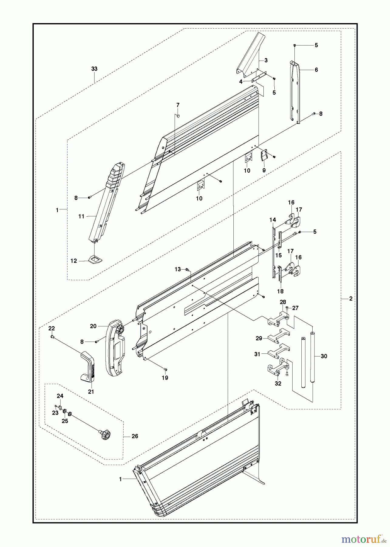  Wand und Kabelsägen WS220, 2013-10 BLADE GUARD 900mm