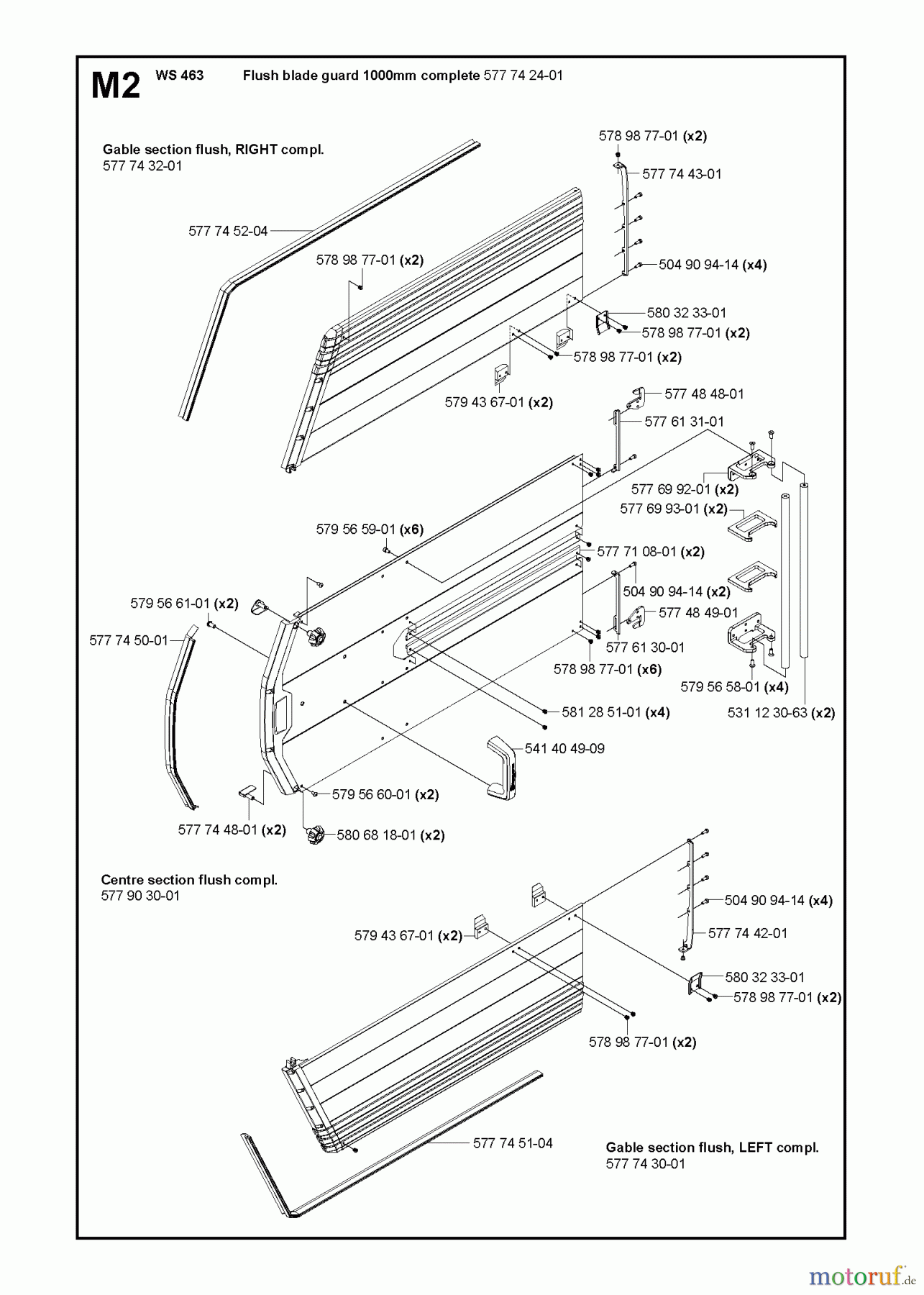  Wand und Kabelsägen WS463, 2012-07 GUARDS 1000mm #1