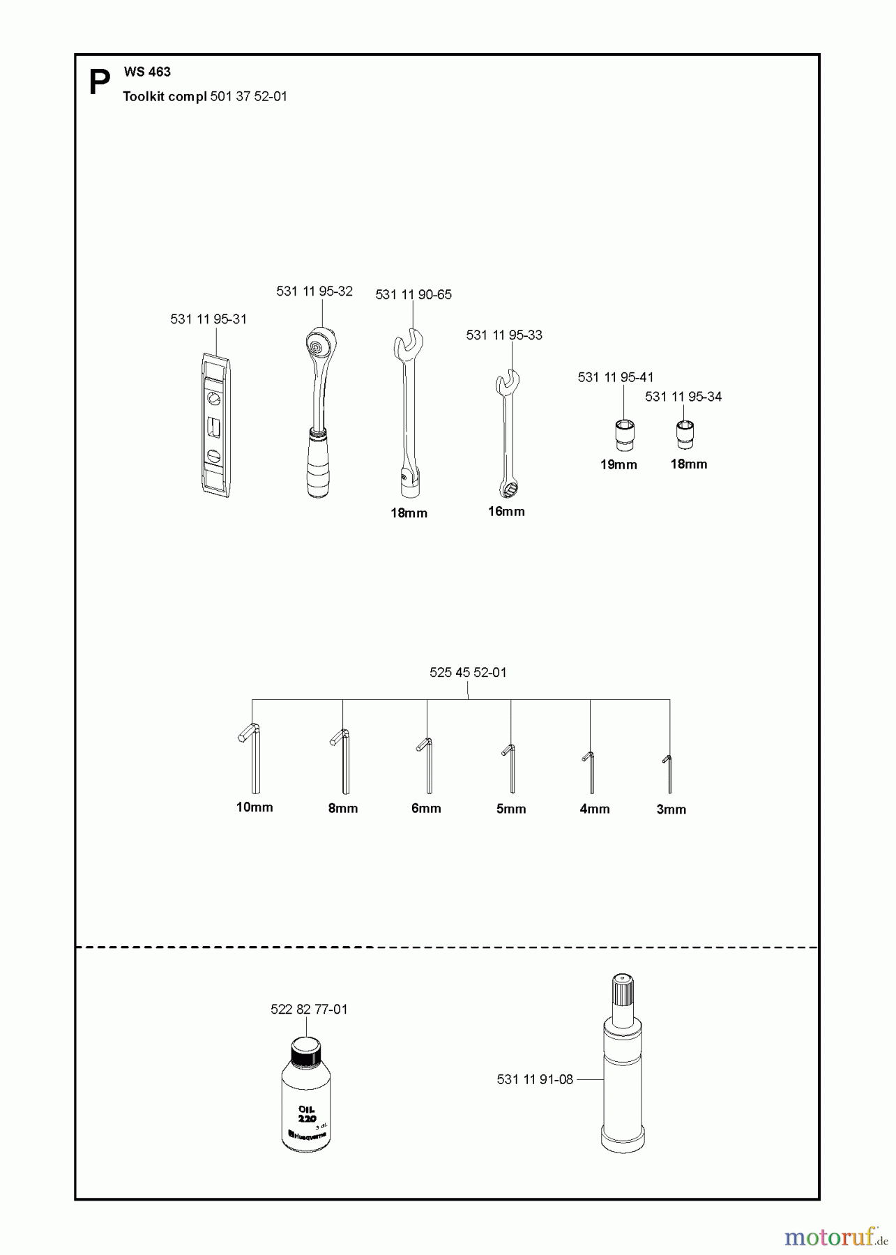 Wand und Kabelsägen WS463, 2012-07 TOOLS