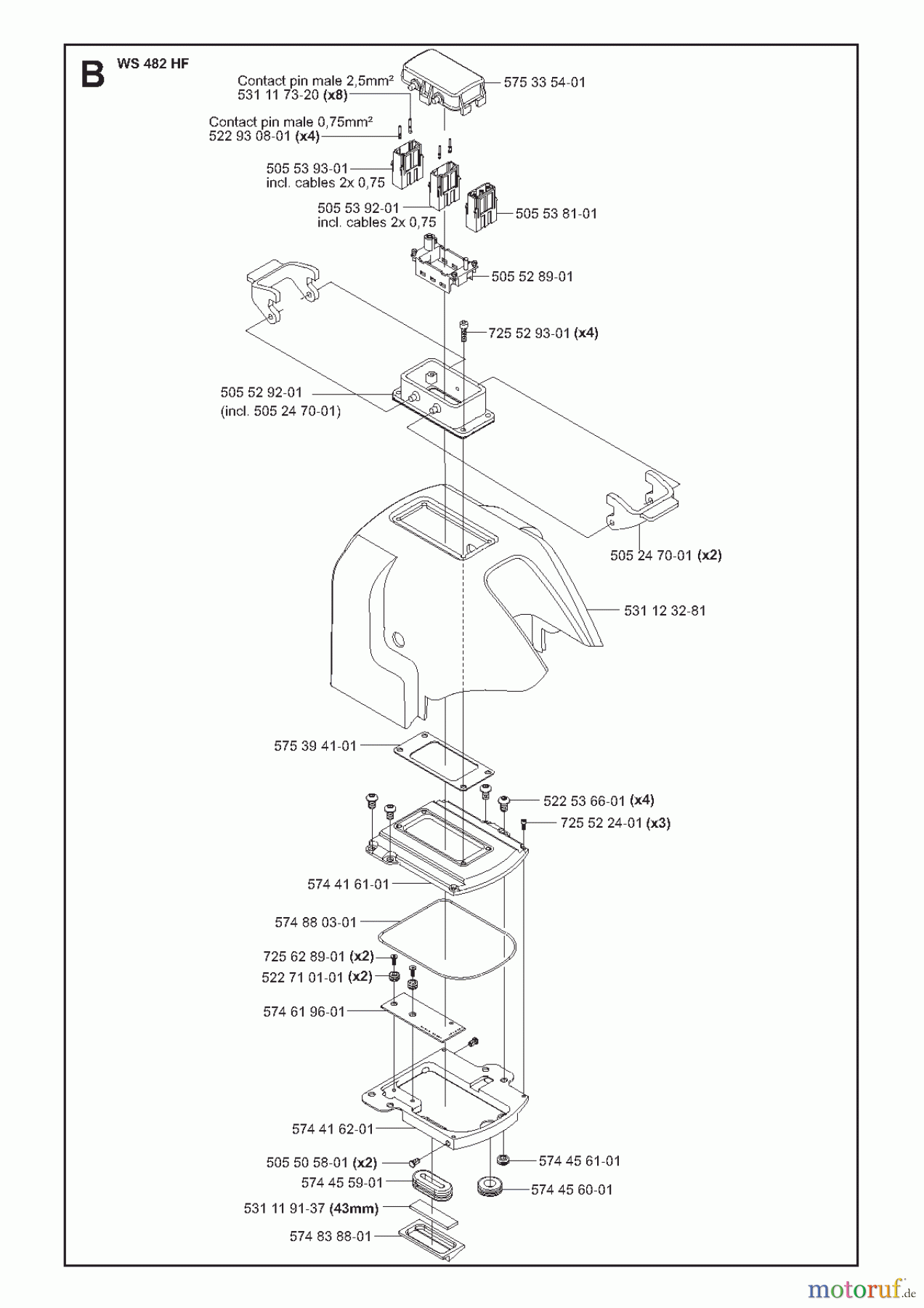  Wand und Kabelsägen WS482 HF, 2010-11 ELECTRICAL