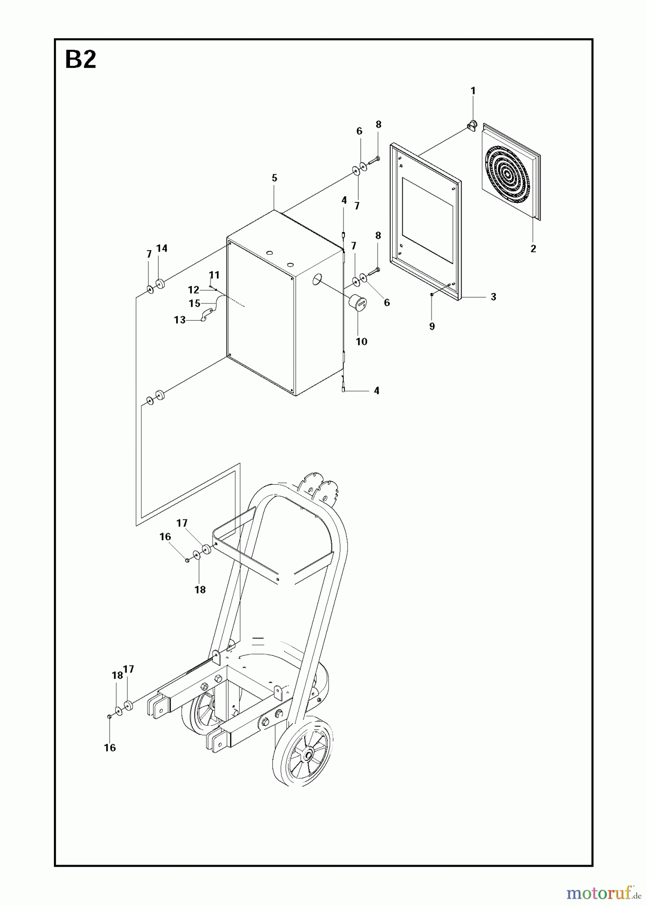 Oberflächenvorbereitungs Einheiten PG 680, To machine number 1108-9, 2008-09 Electrical Box externals