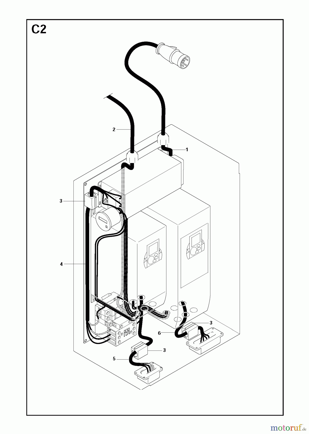 Oberflächenvorbereitungs Einheiten PG 680, To machine number 1108-9, 2008-09 Electrical Box overview