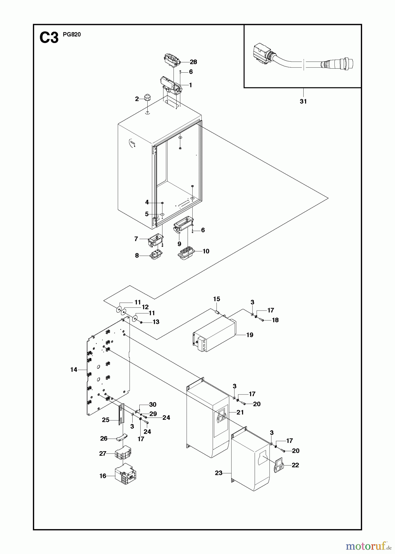  Oberflächenvorbereitungs Einheiten PG 820, To machine 0904-1 and forward, 2009-07 ELECTRICAL #2