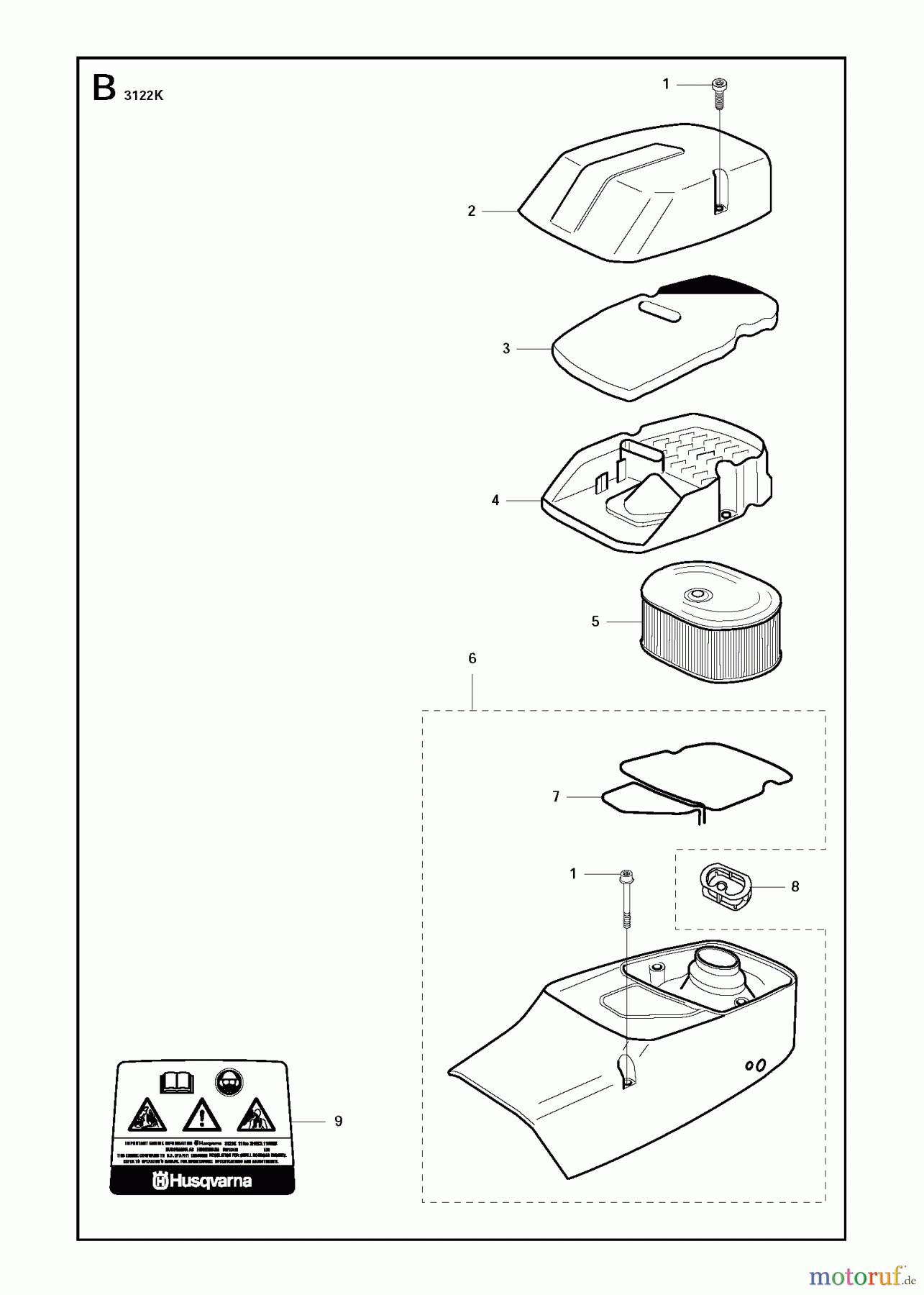  Trennschneider, Cut-Off 3122 K, 2011-07 AIR FILTER