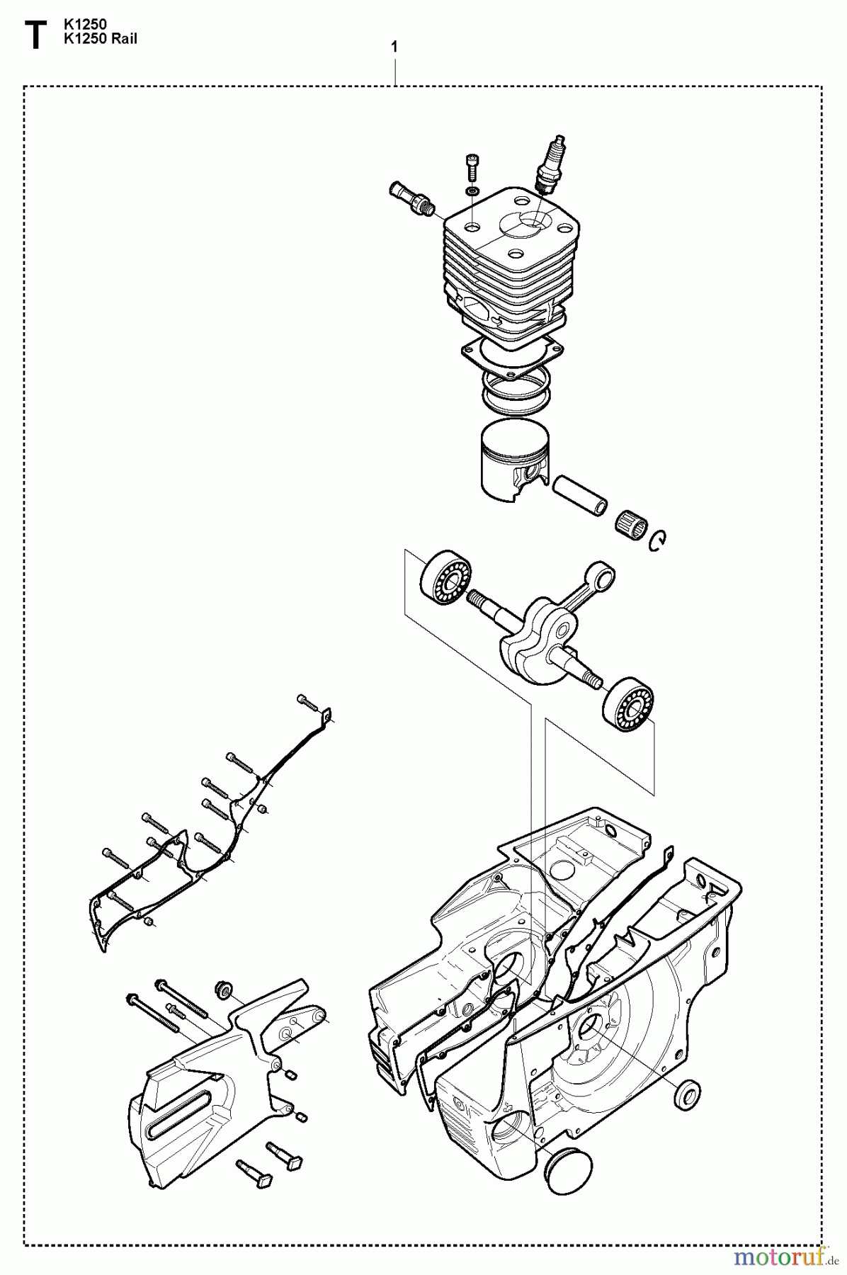  Trennschneider, Cut-Off K1250 RAIL, 2008-01 SHORT BLOCK