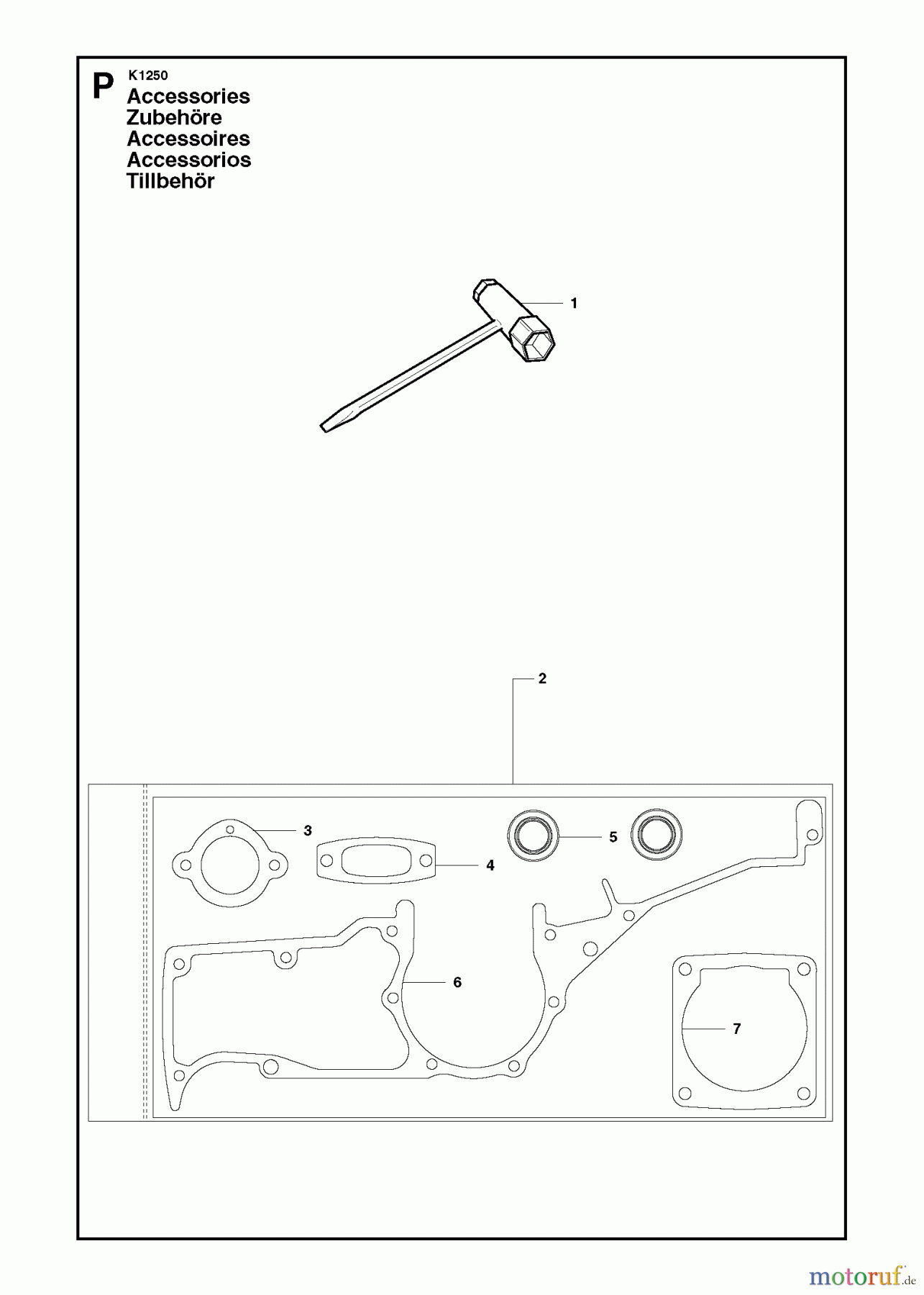  Trennschneider, Cut-Off K1250, 2007-01 ACCESSORIES